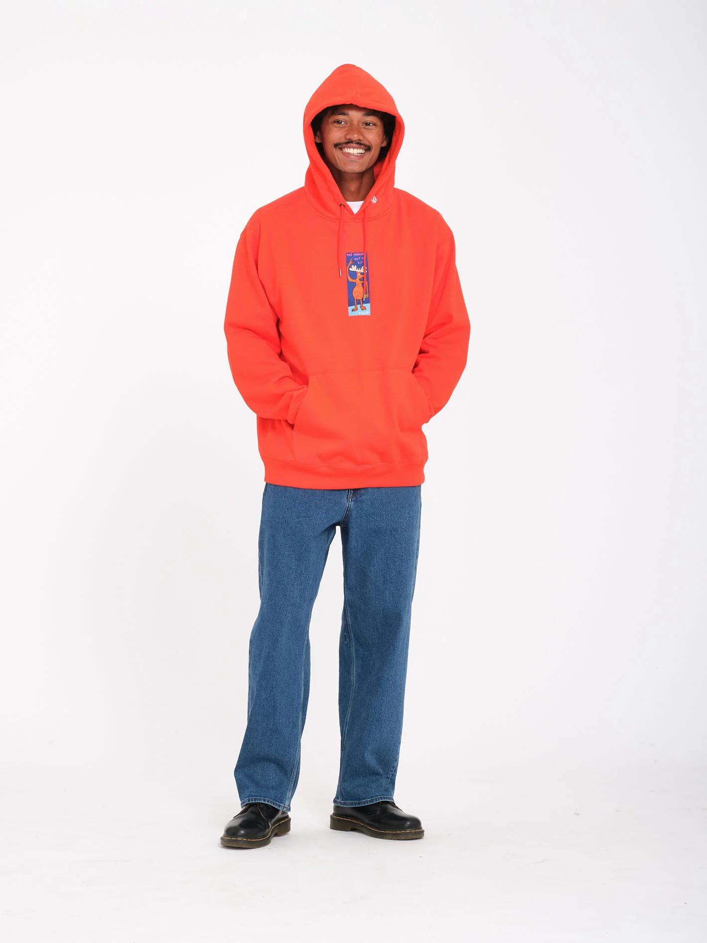 Olivmoose Hoodie - Bright Red - Image 4