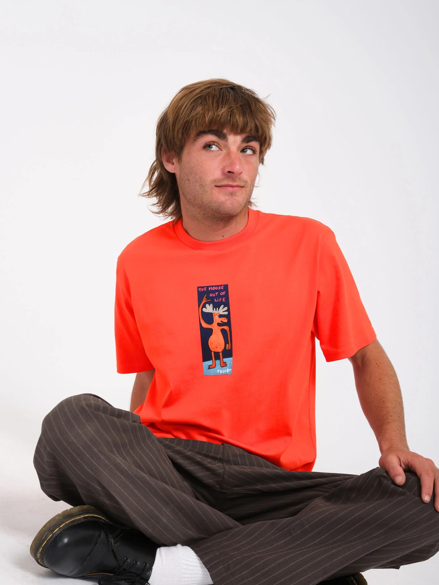 Olivmoose T-Shirt - Bright Red - Image 3