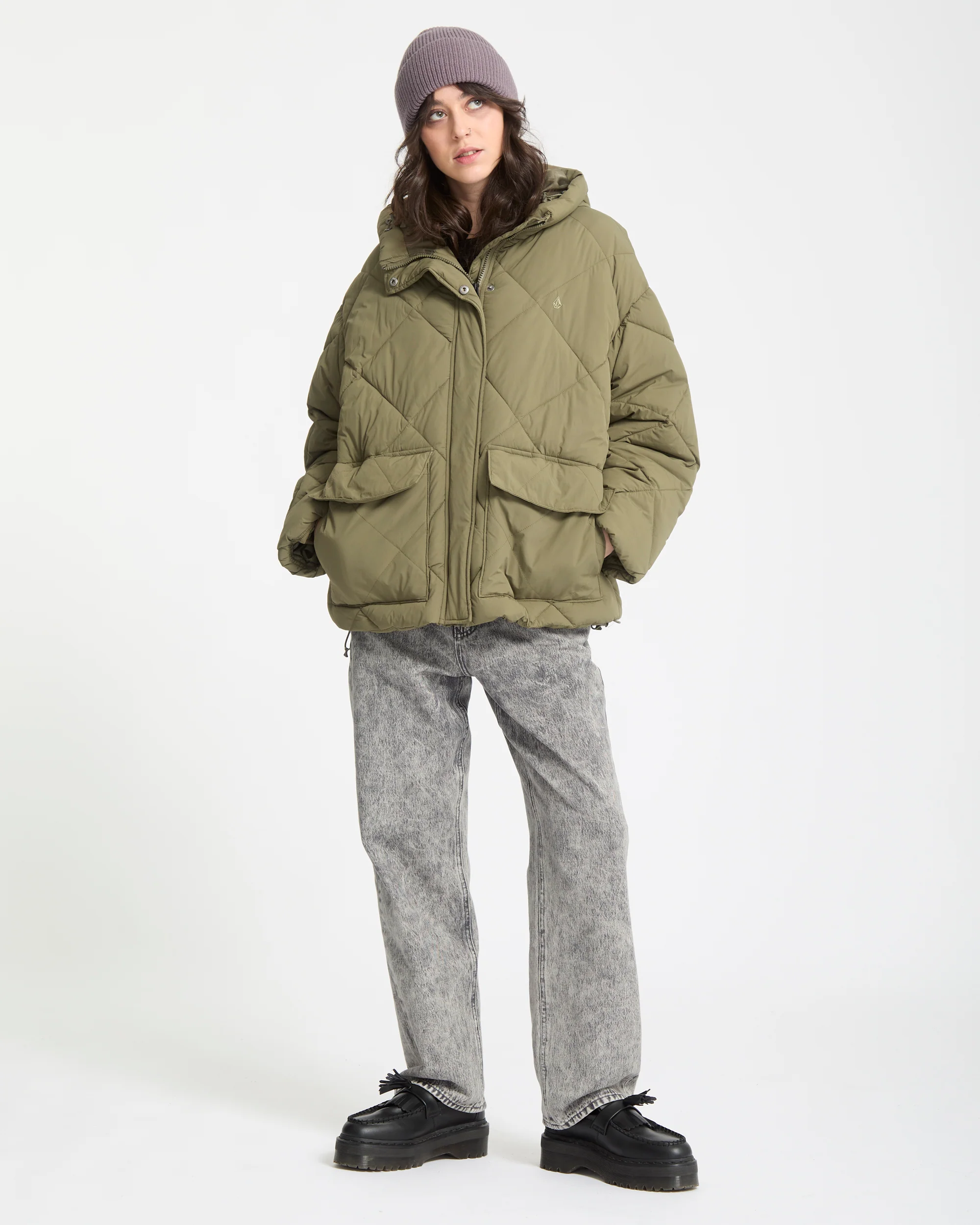 Out Of Boxy Puff Jacket - Wintermoss - Image 5