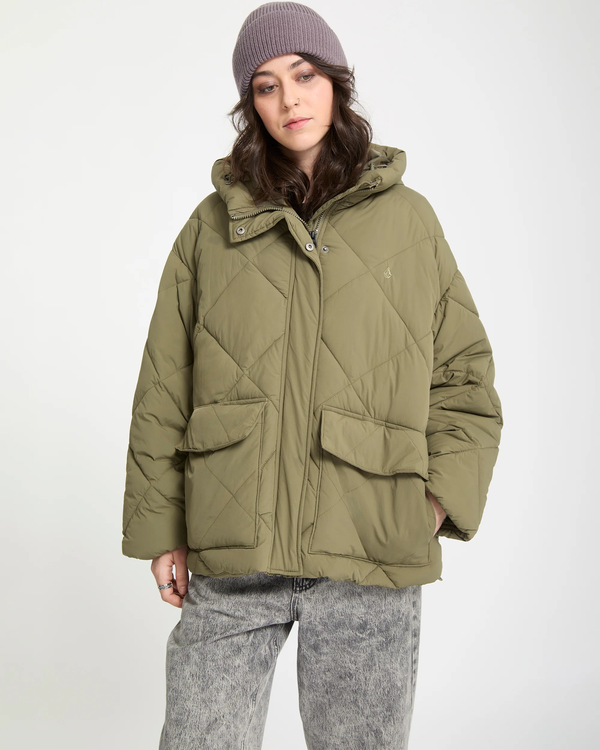Out Of Boxy Puff Jacket - Wintermoss - Image 6