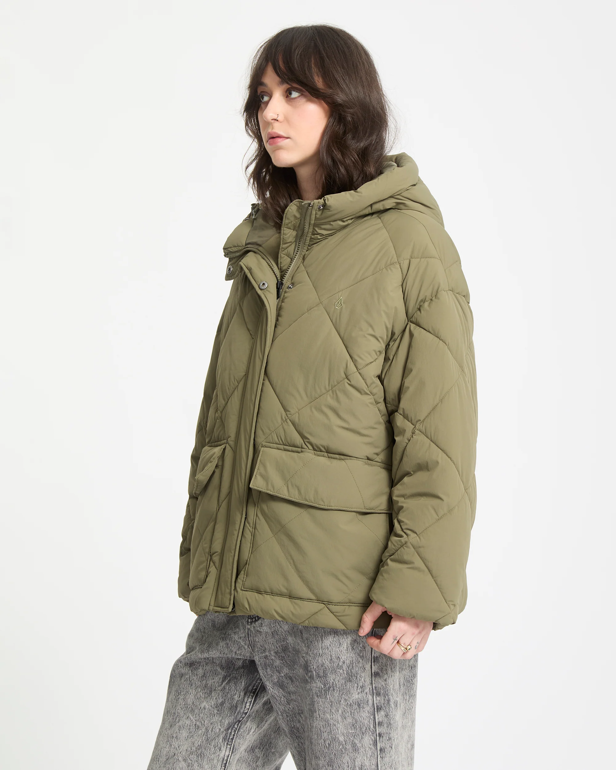 Out Of Boxy Puff Jacket - Wintermoss - Image 7