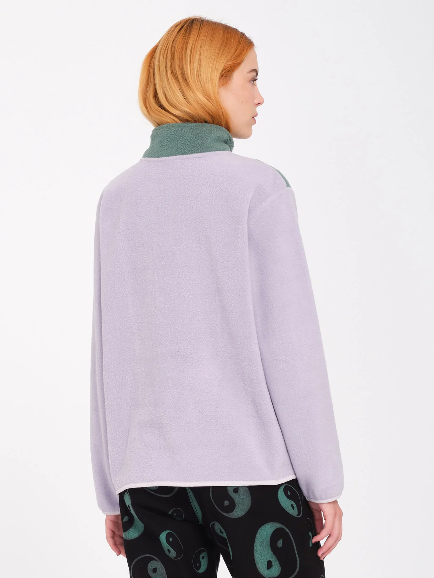 Pheelin It Mock Neck Sweatshirt - Lavender - Image 2