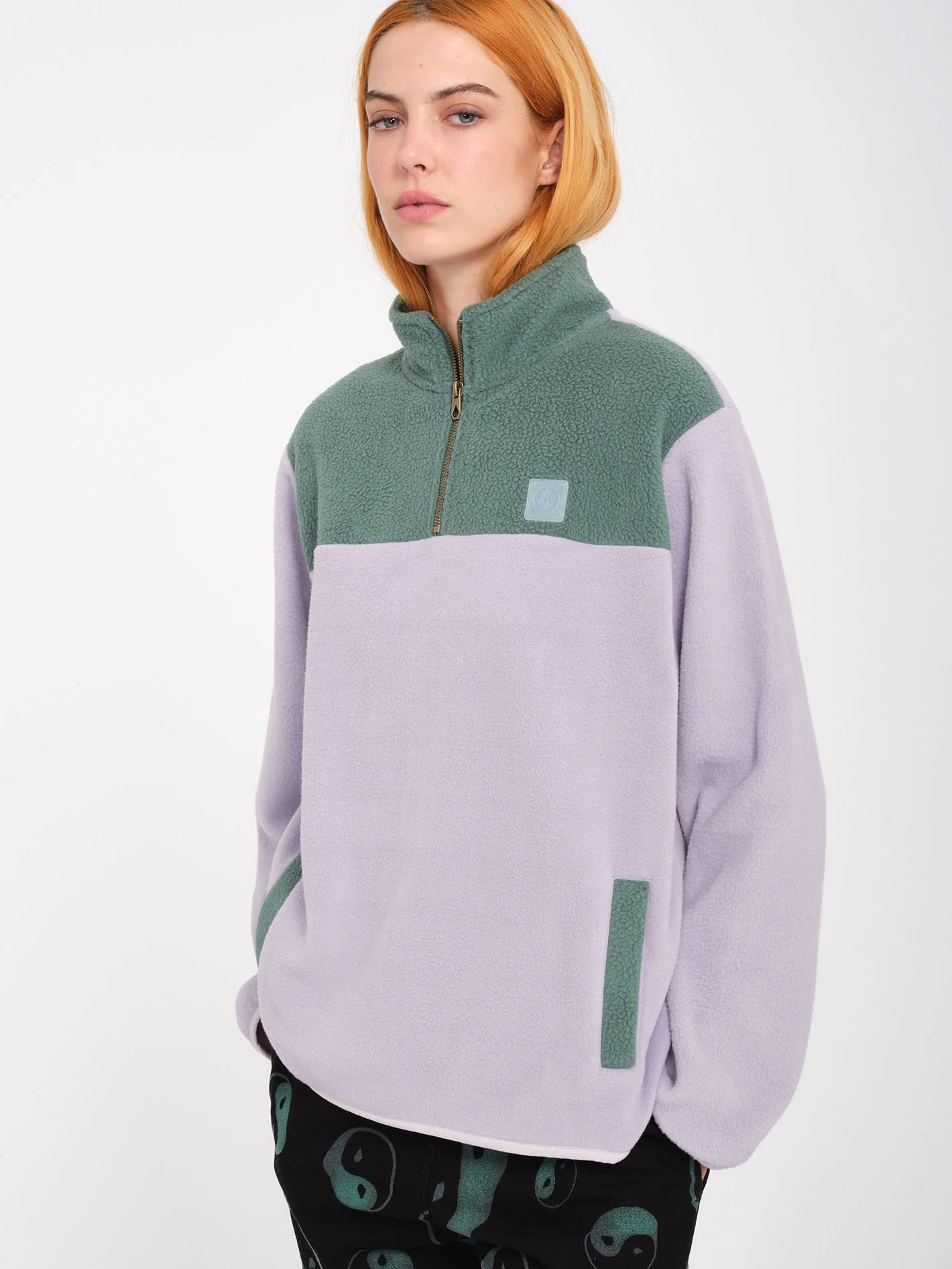 Pheelin It Mock Neck Sweatshirt - Lavender - Image 5