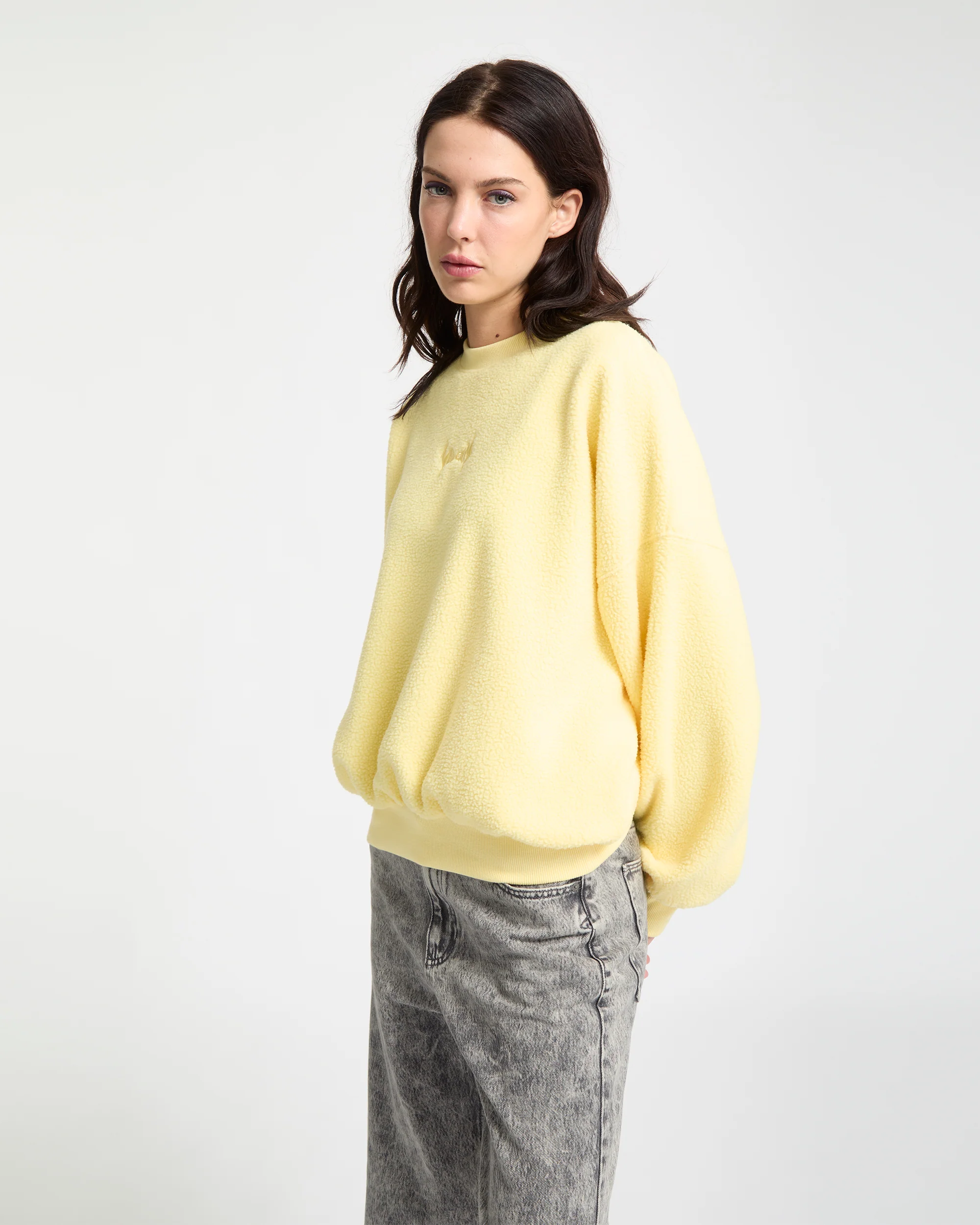 Piou Sherpa Sweatshirt - Dawn Yellow - Image 6