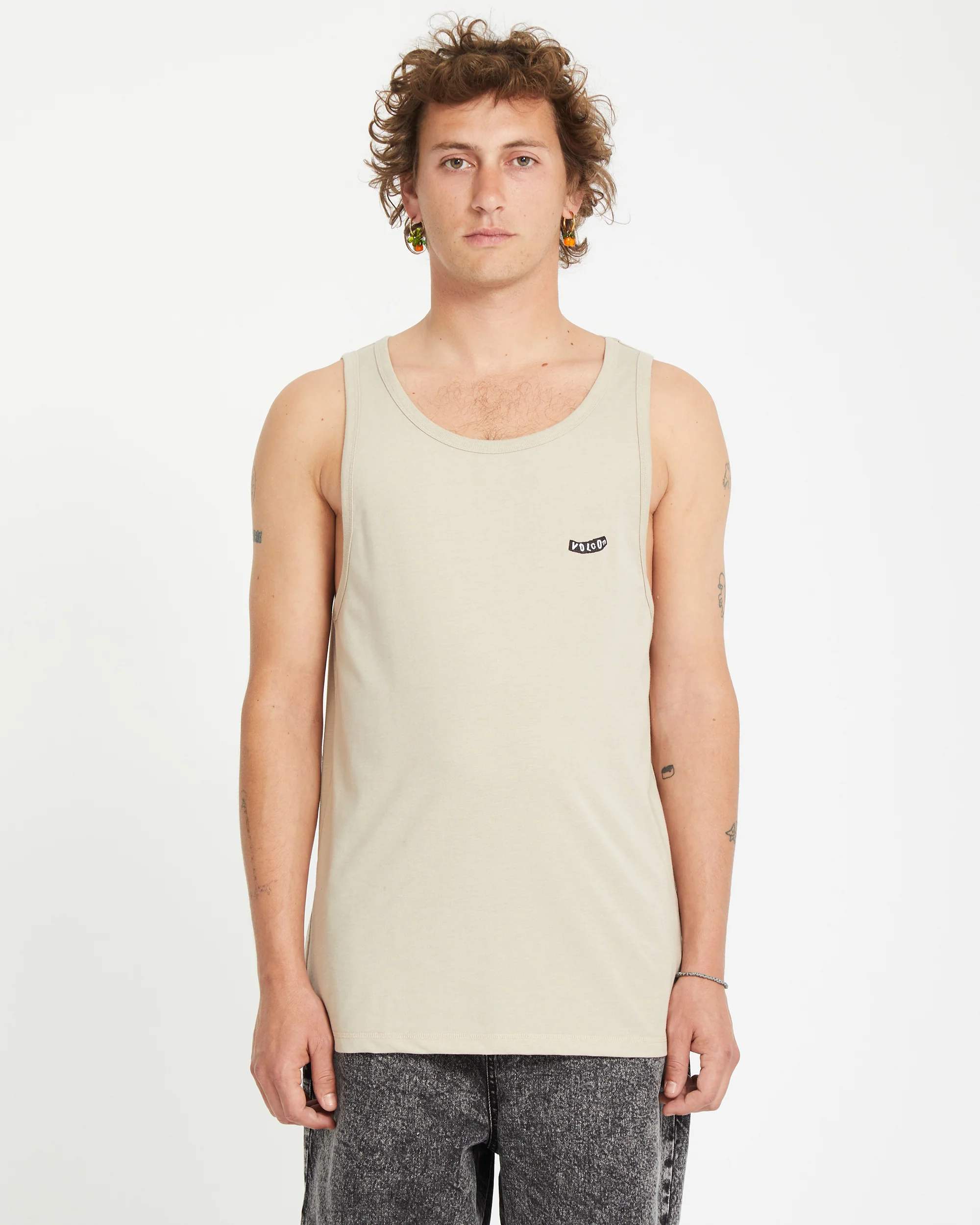 Pistol Stone Tank Top - LIGHT KHAKI