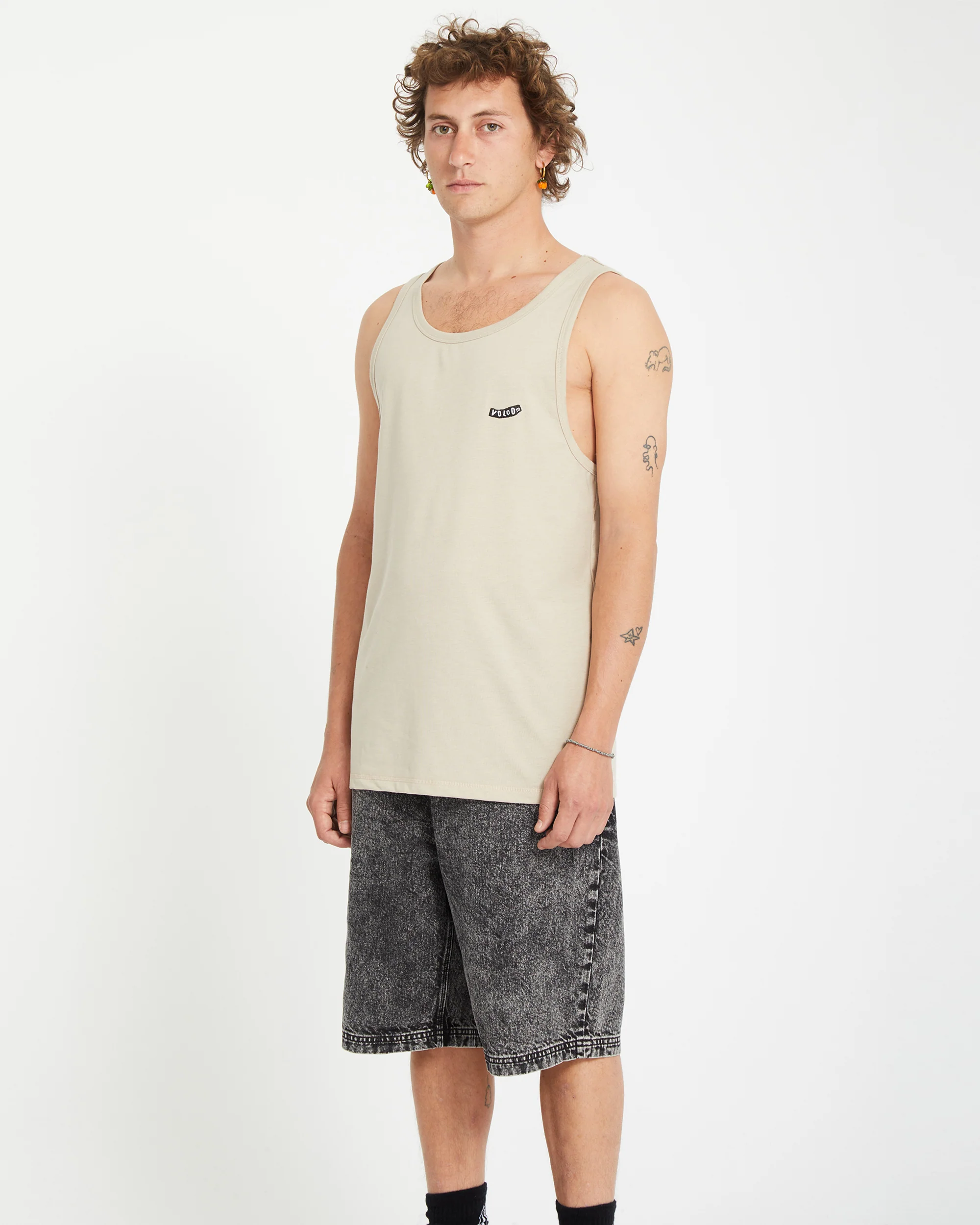 Pistol Stone Tank Top - LIGHT KHAKI - Image 3