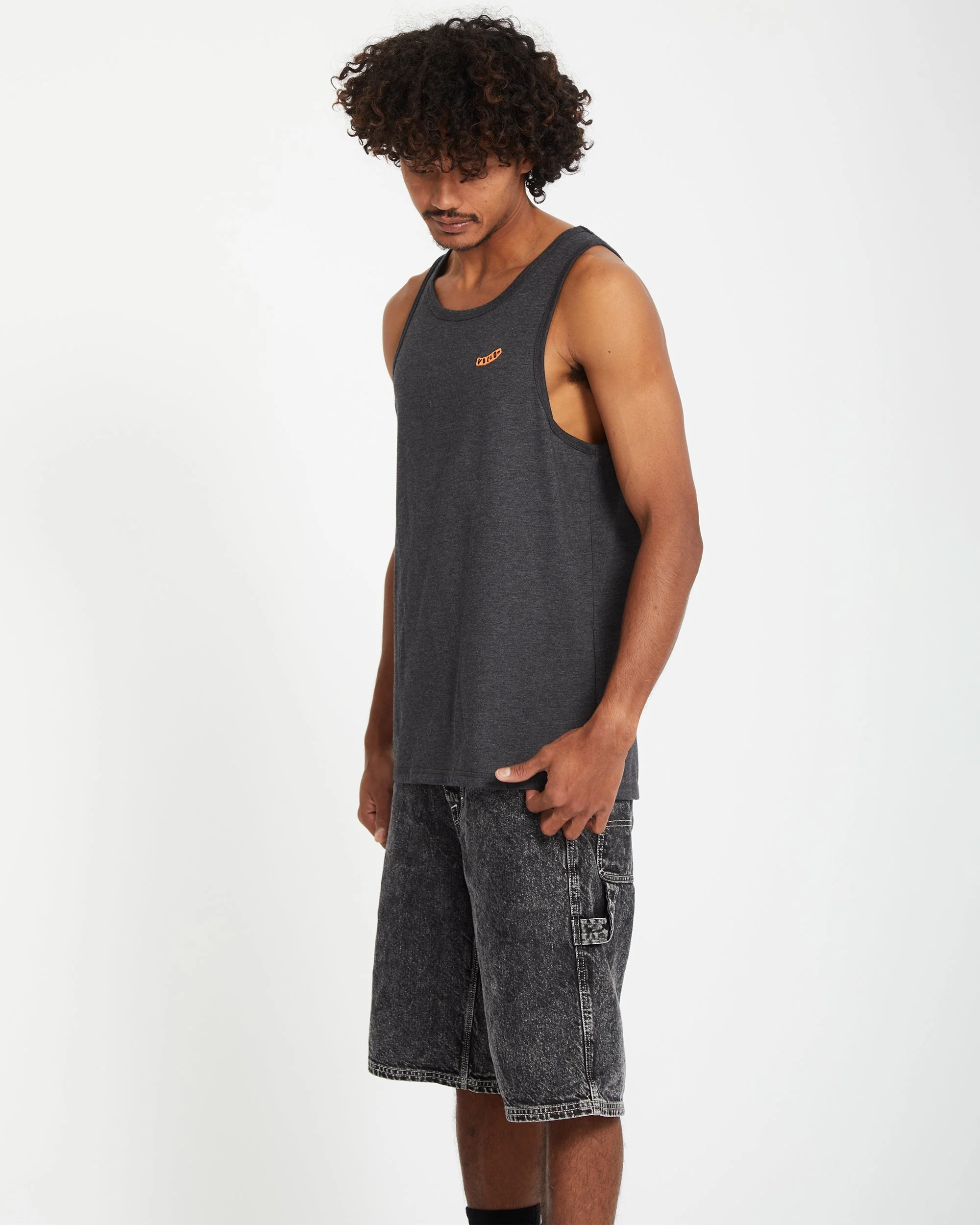 Pistol Stone Tank Top - Heather Black - Image 5