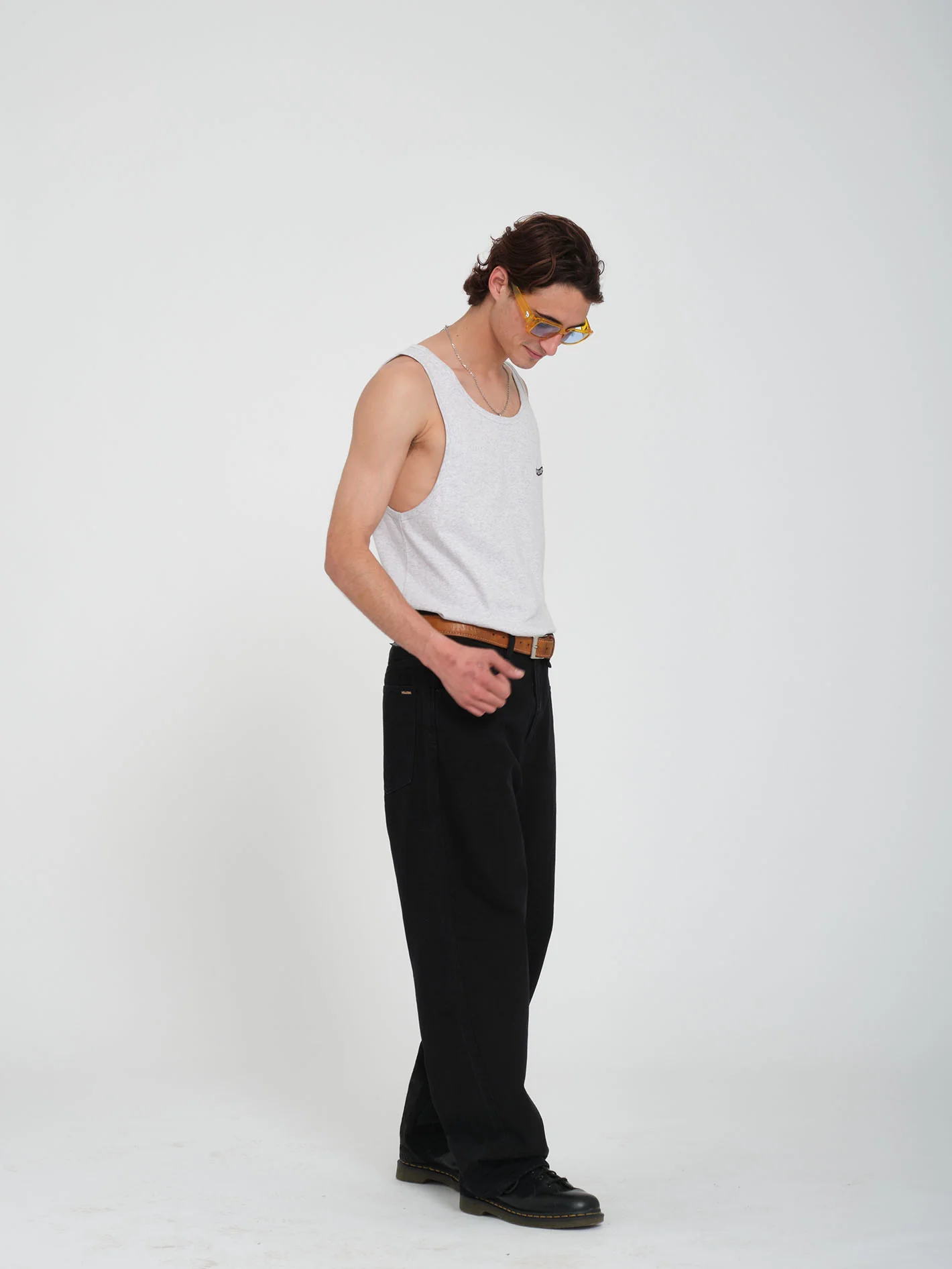 Pistol Stone Tank top - BONE HEATHER - Image 4
