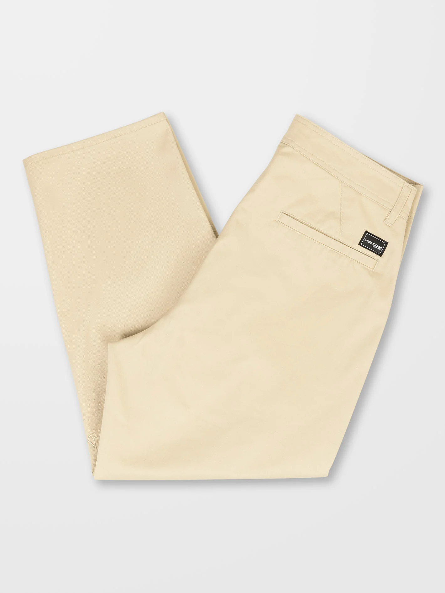 Pleated Chino Trousers - ALMOND - Image 4