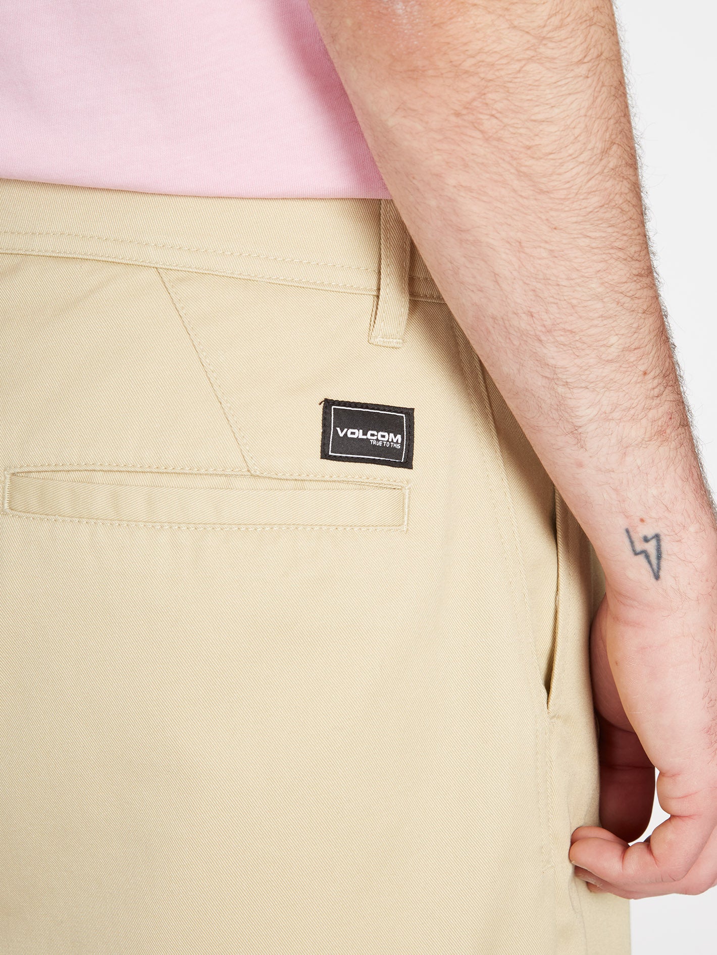 Pleated Chino Trousers - ALMOND - Image 6