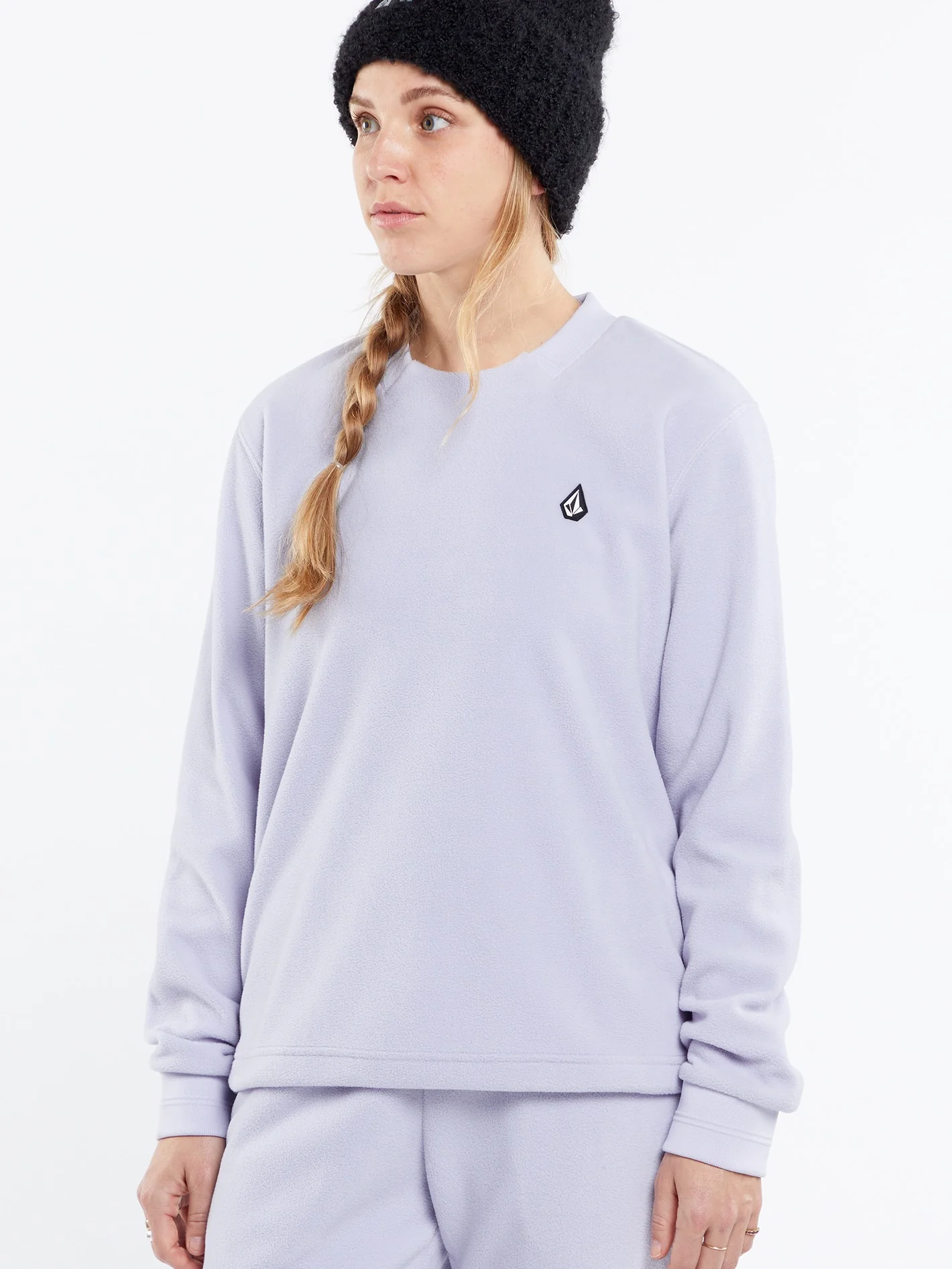 Polar Fleece Sweatshirt - LILAC ASH - Image 3