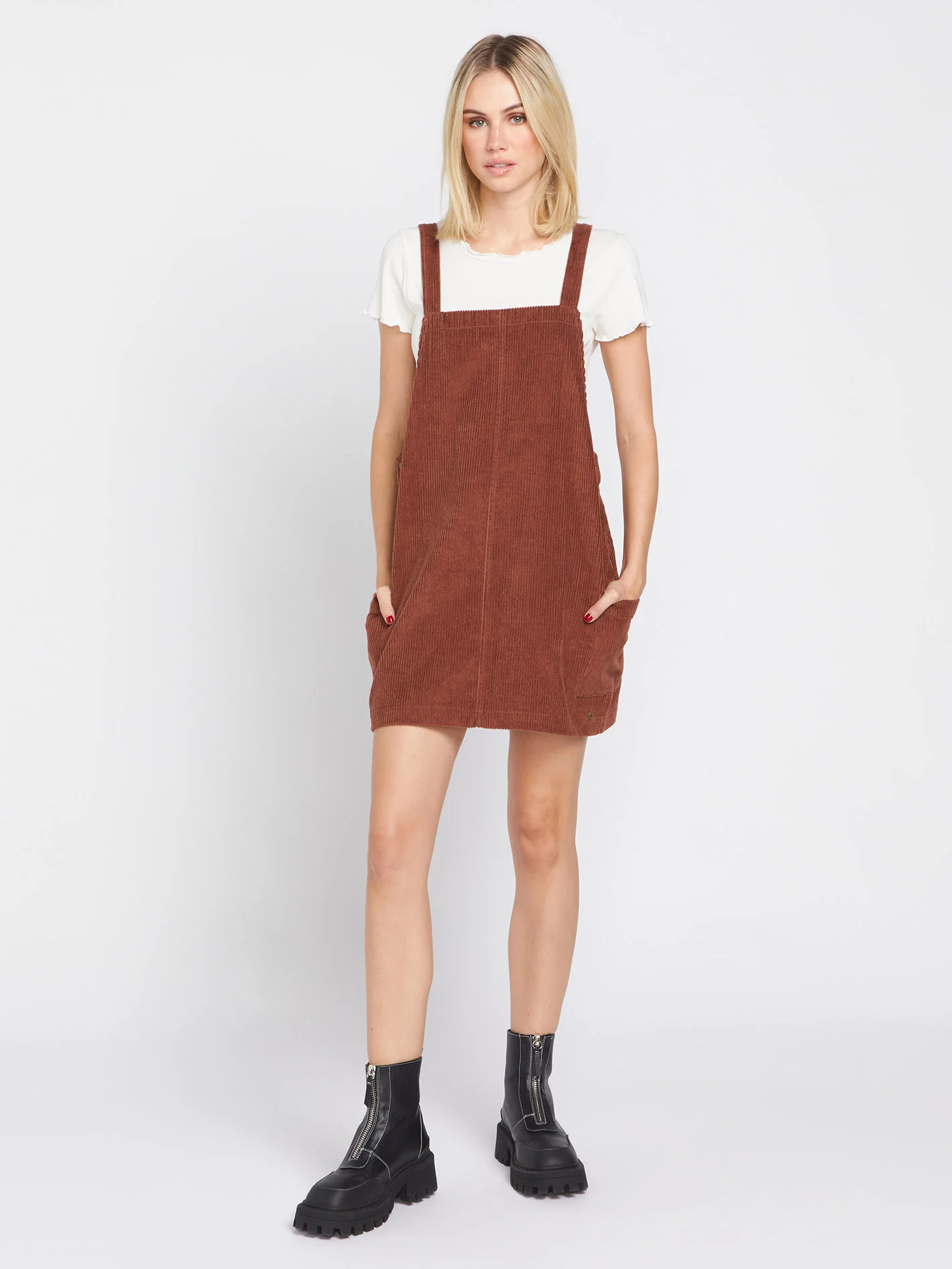 Power Chord Dress - Chestnut Brown - Image 3