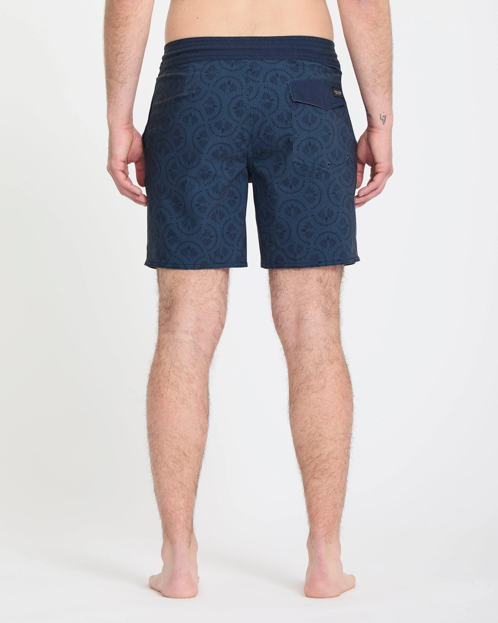 Psych Cotton Stoney 17" Boardshort - Midnight Blue - Image 2