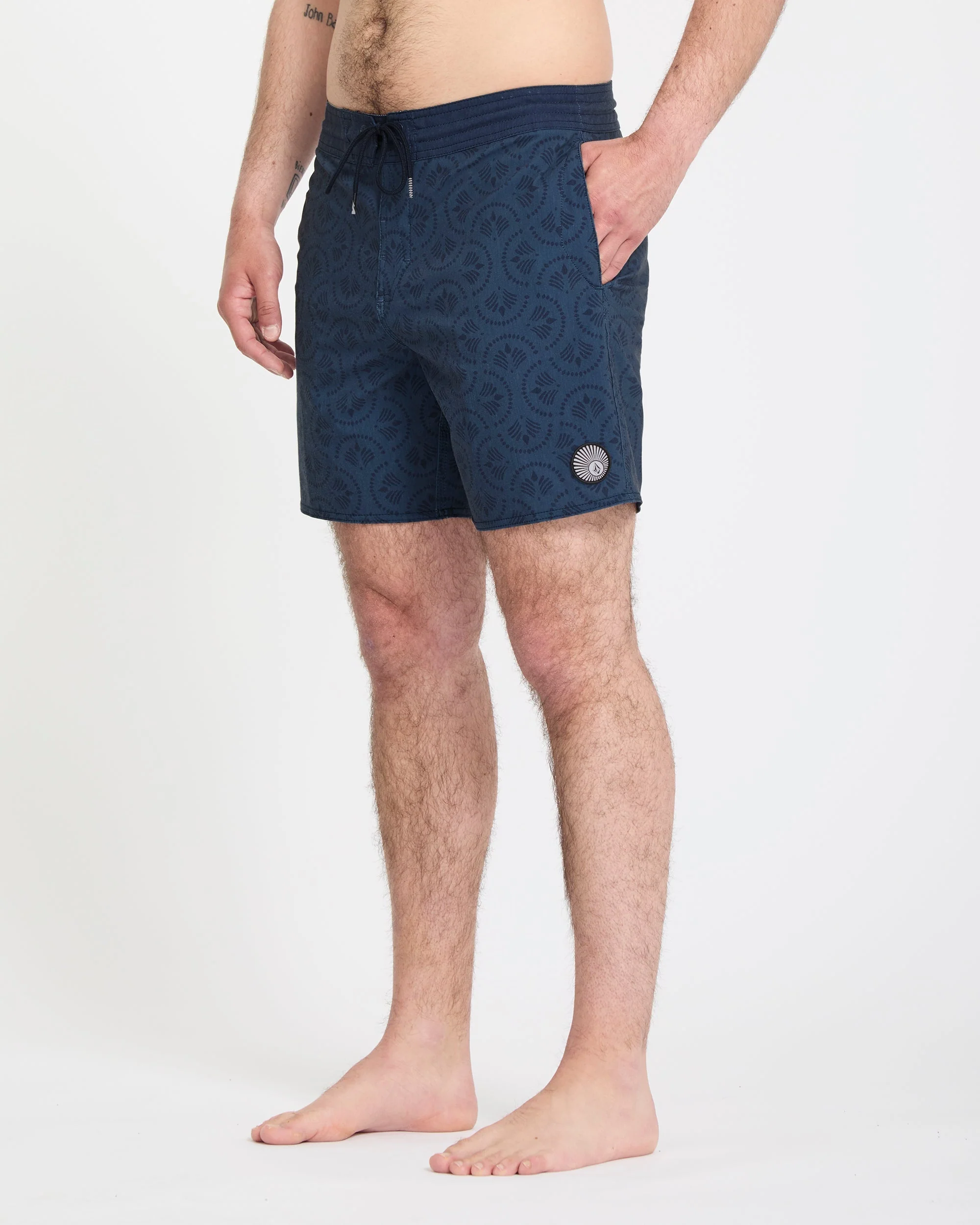 Psych Cotton Stoney 17" Boardshort - Midnight Blue - Image 4