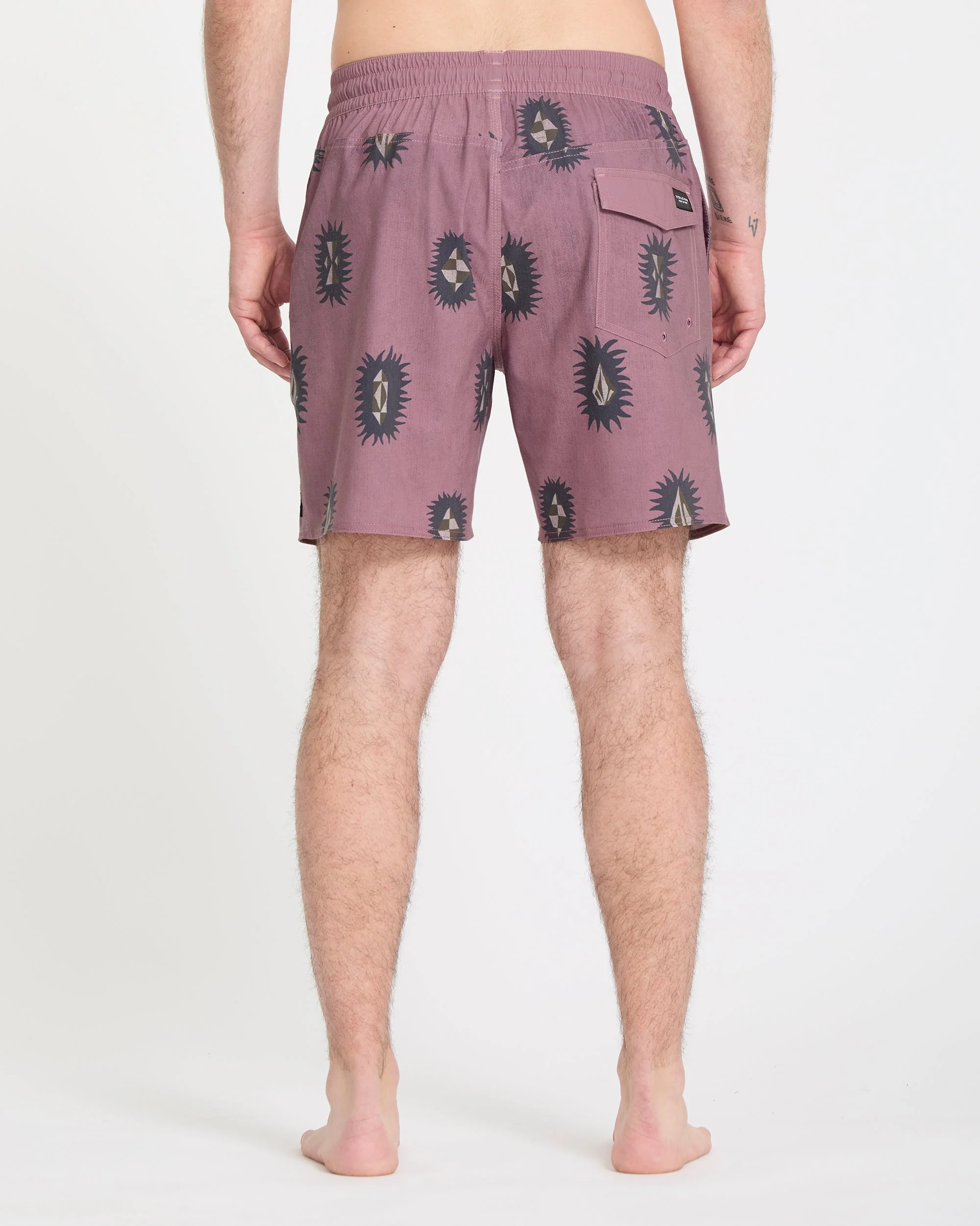 Psyche Cotton Trunk 17" Boardshort - Stone Rose - Image 2