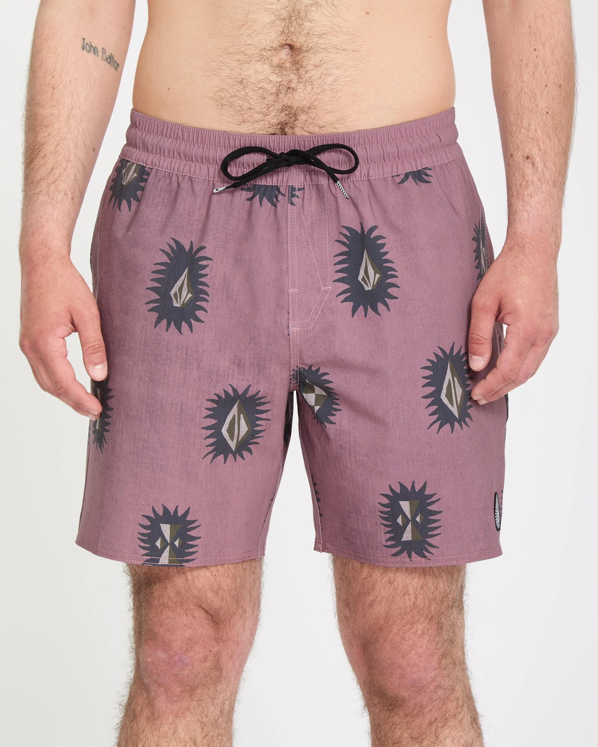 Psyche Cotton Trunk 17" Boardshort - Stone Rose - Image 3