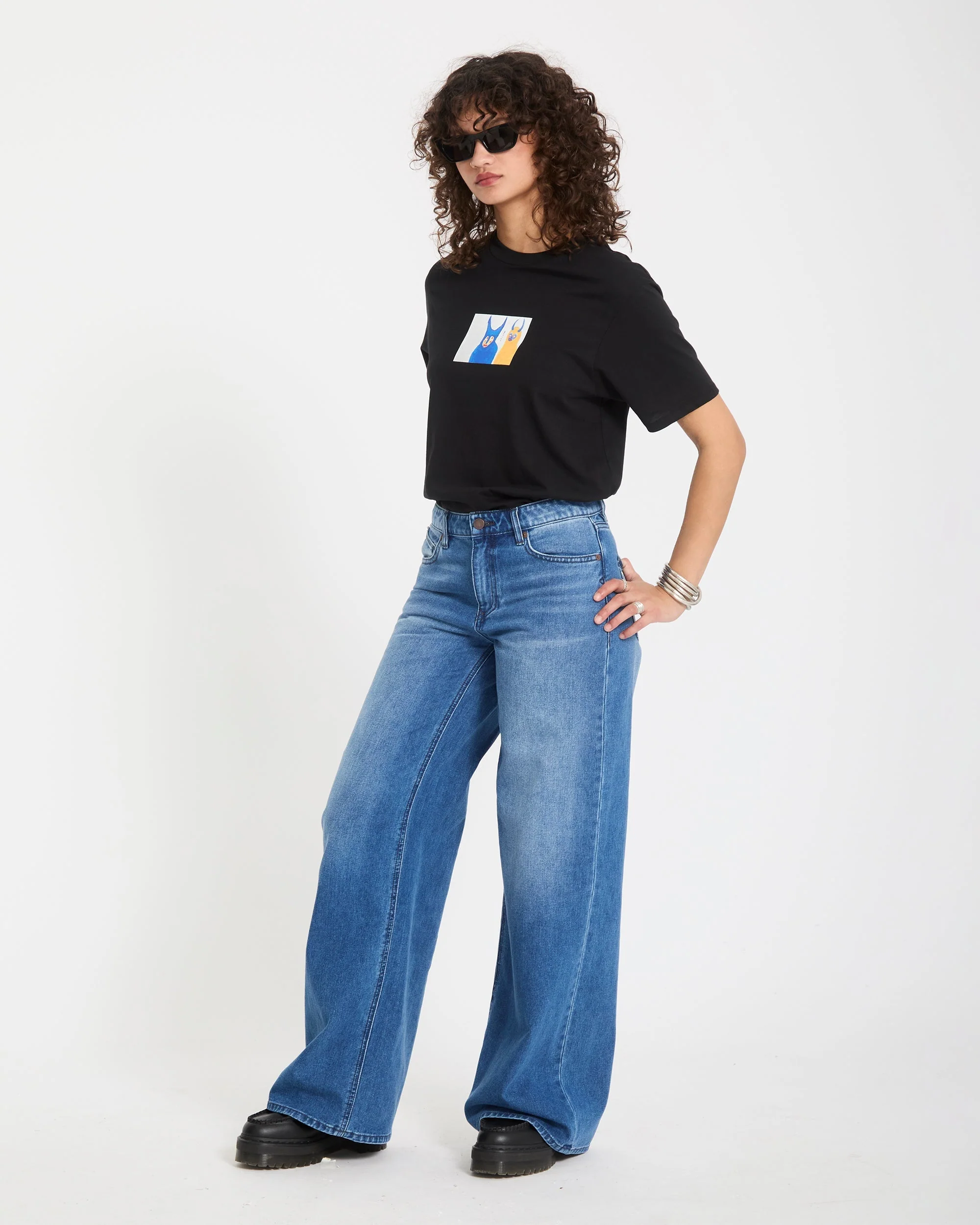 Radical Daze Up T-Shirt - Black - Image 7