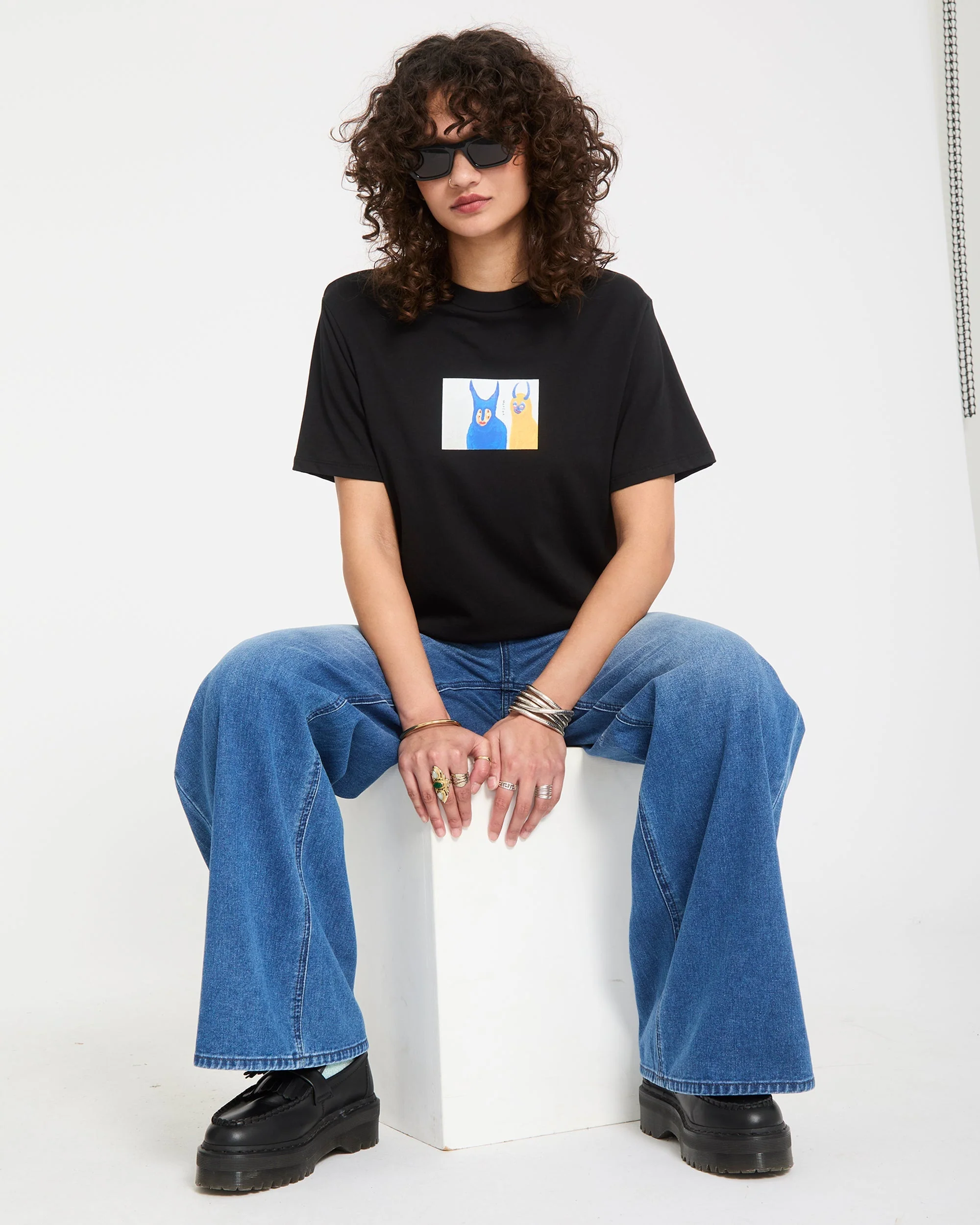 Radical Daze Up T-Shirt - Black - Image 9