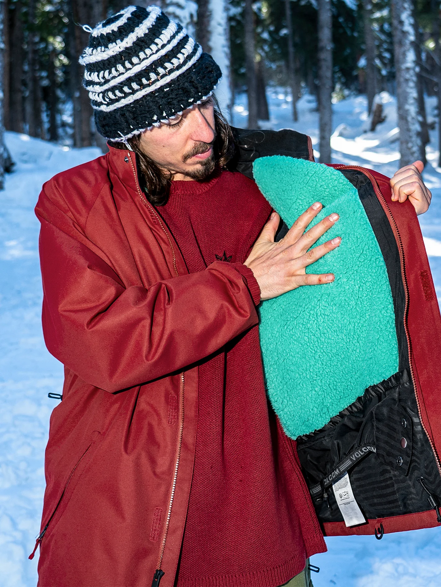 Ravraah Jacket - MAROON - Image 4