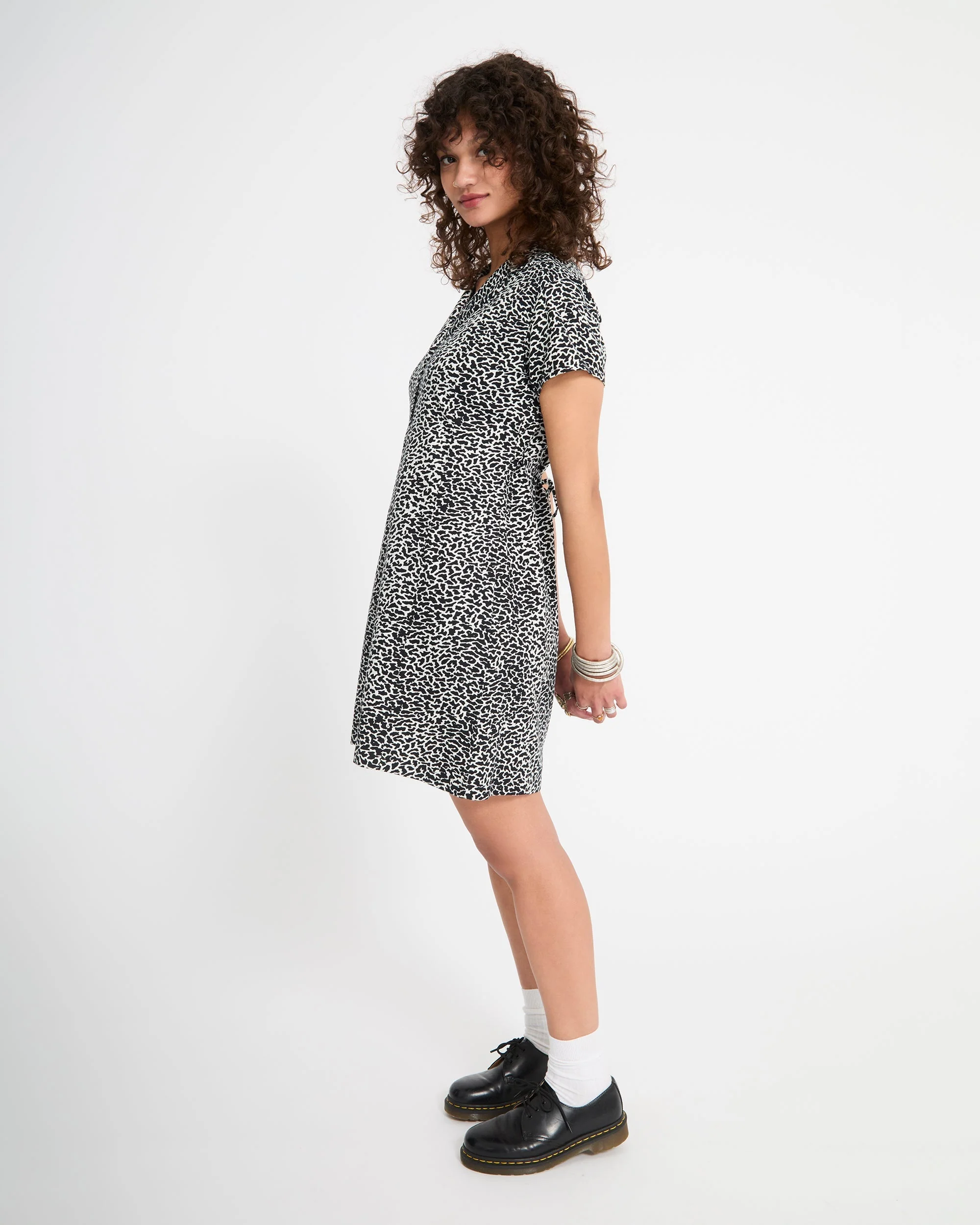 Rawly Dress - Black White - Image 7