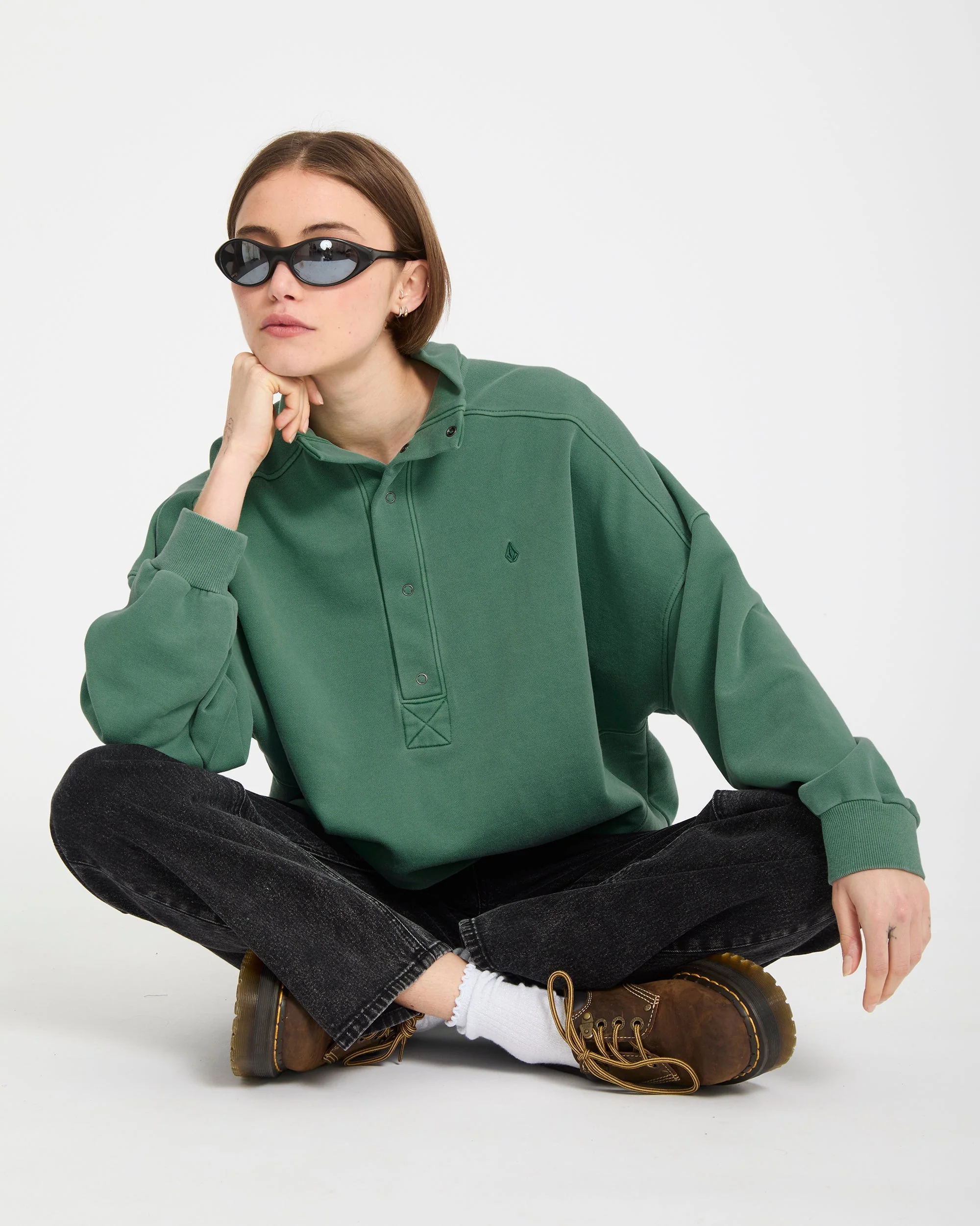Reetrostone Up Sweatshirt - Evergreen - Image 7