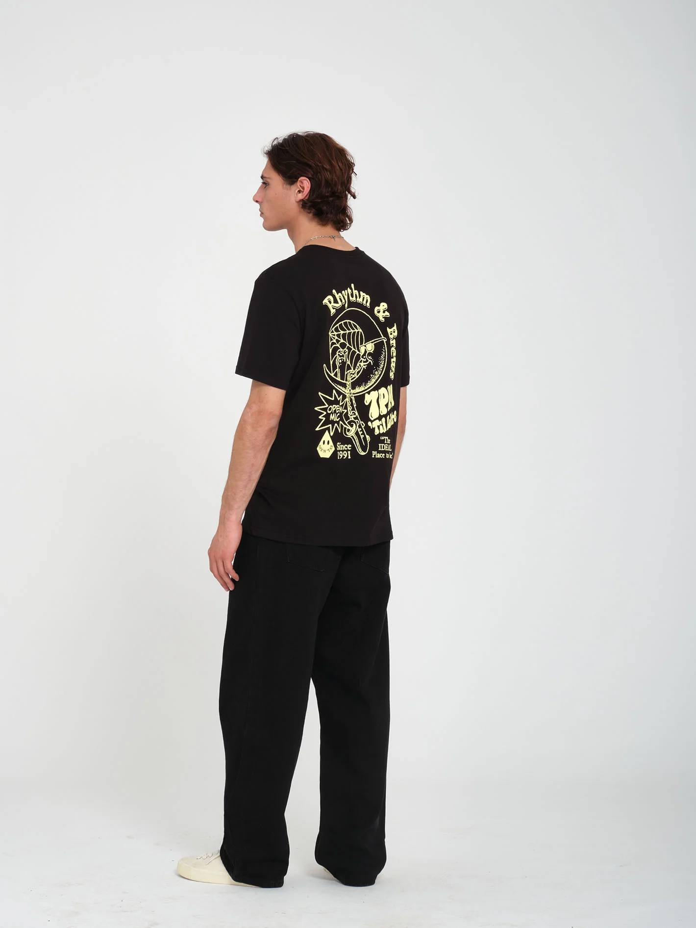 Rhythm 1991 T-shirt - BLACK - Image 4
