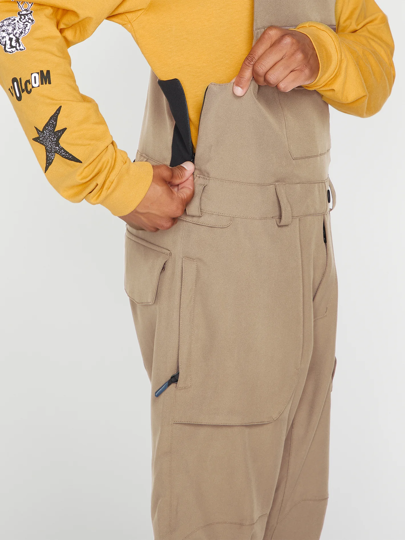 Roan Bib Overall - Dark Khaki - Image 8