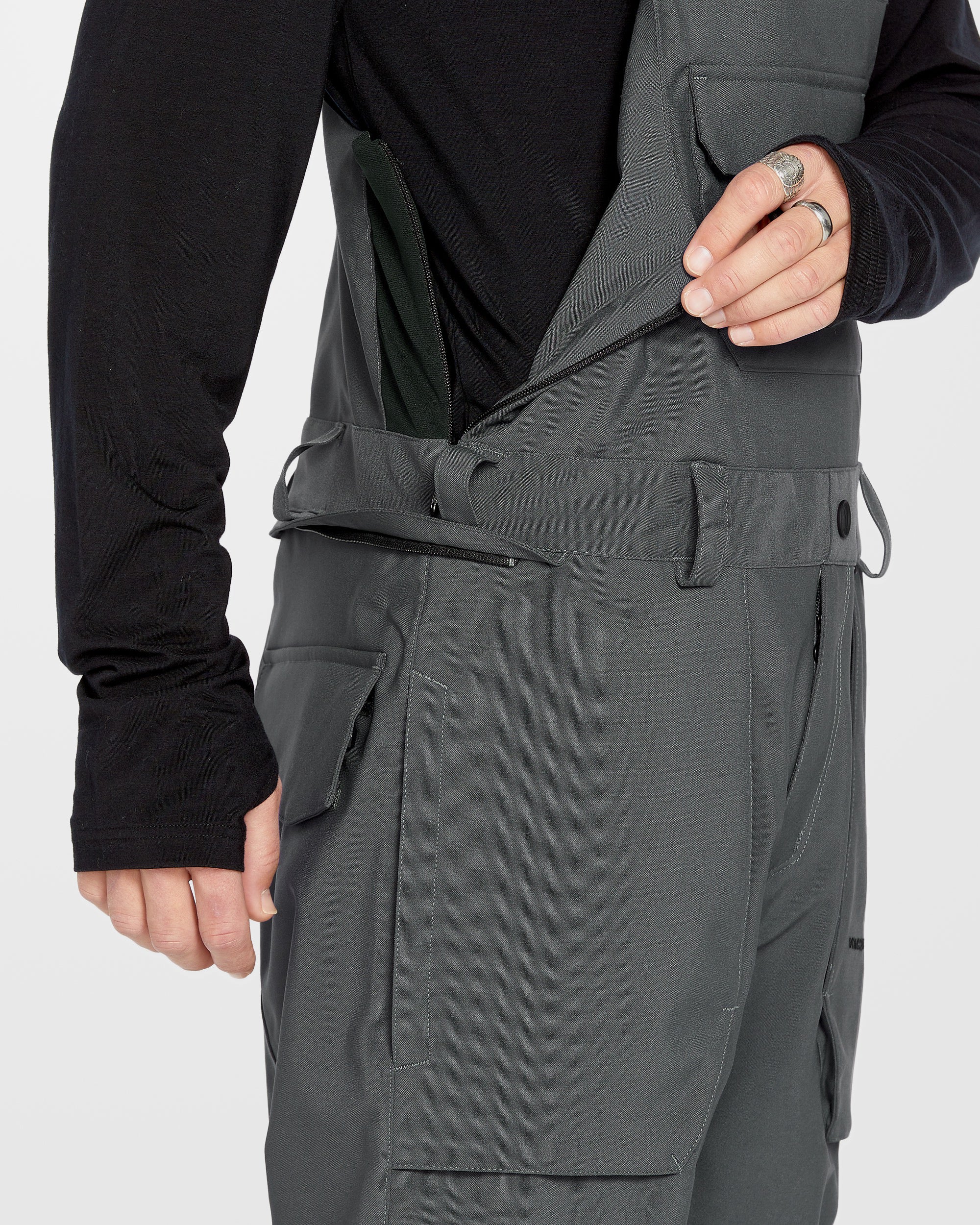 Roan Bib Overall - Charcoal - Image 7