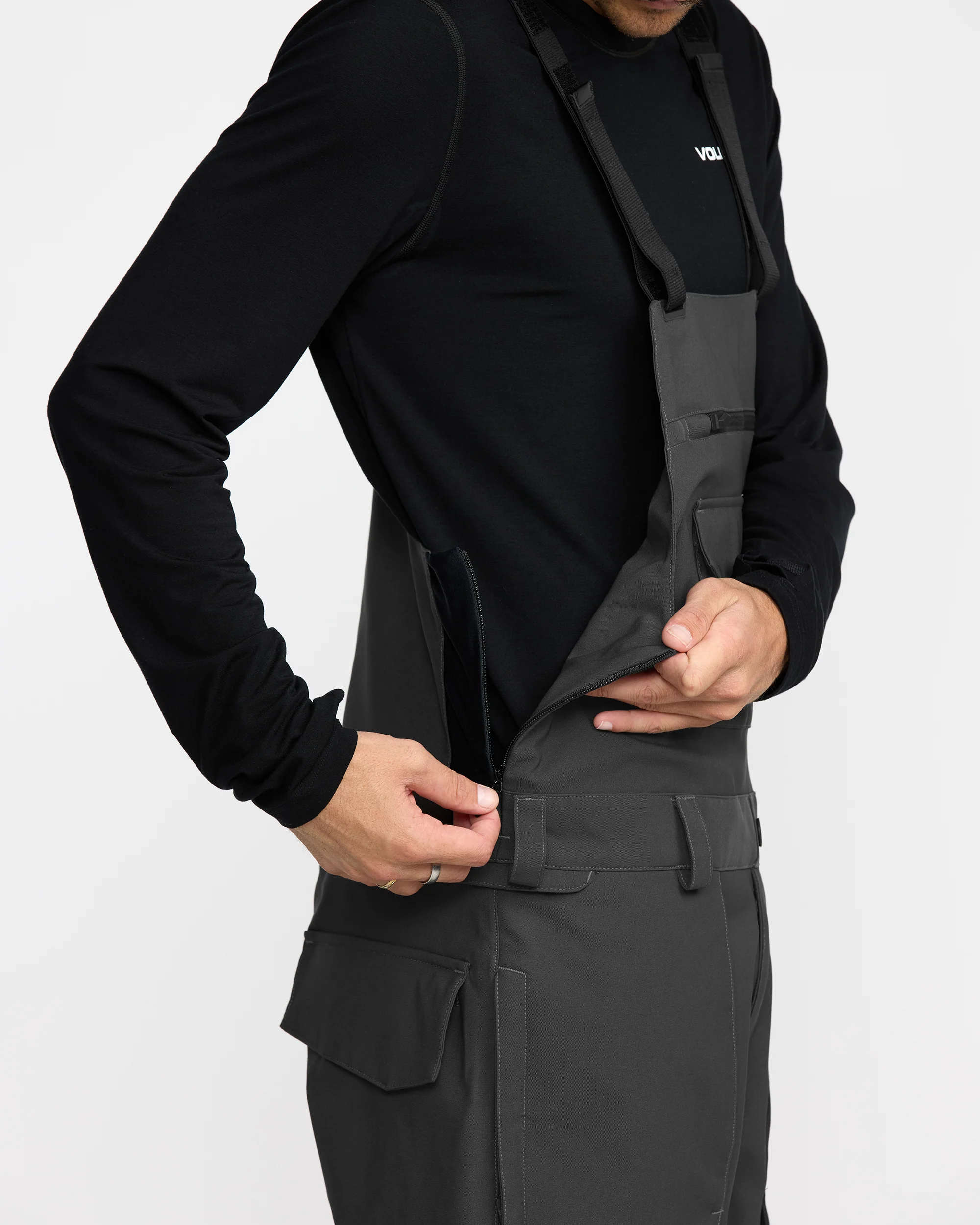 Roan Bib Overall - Dark Grey - Image 7