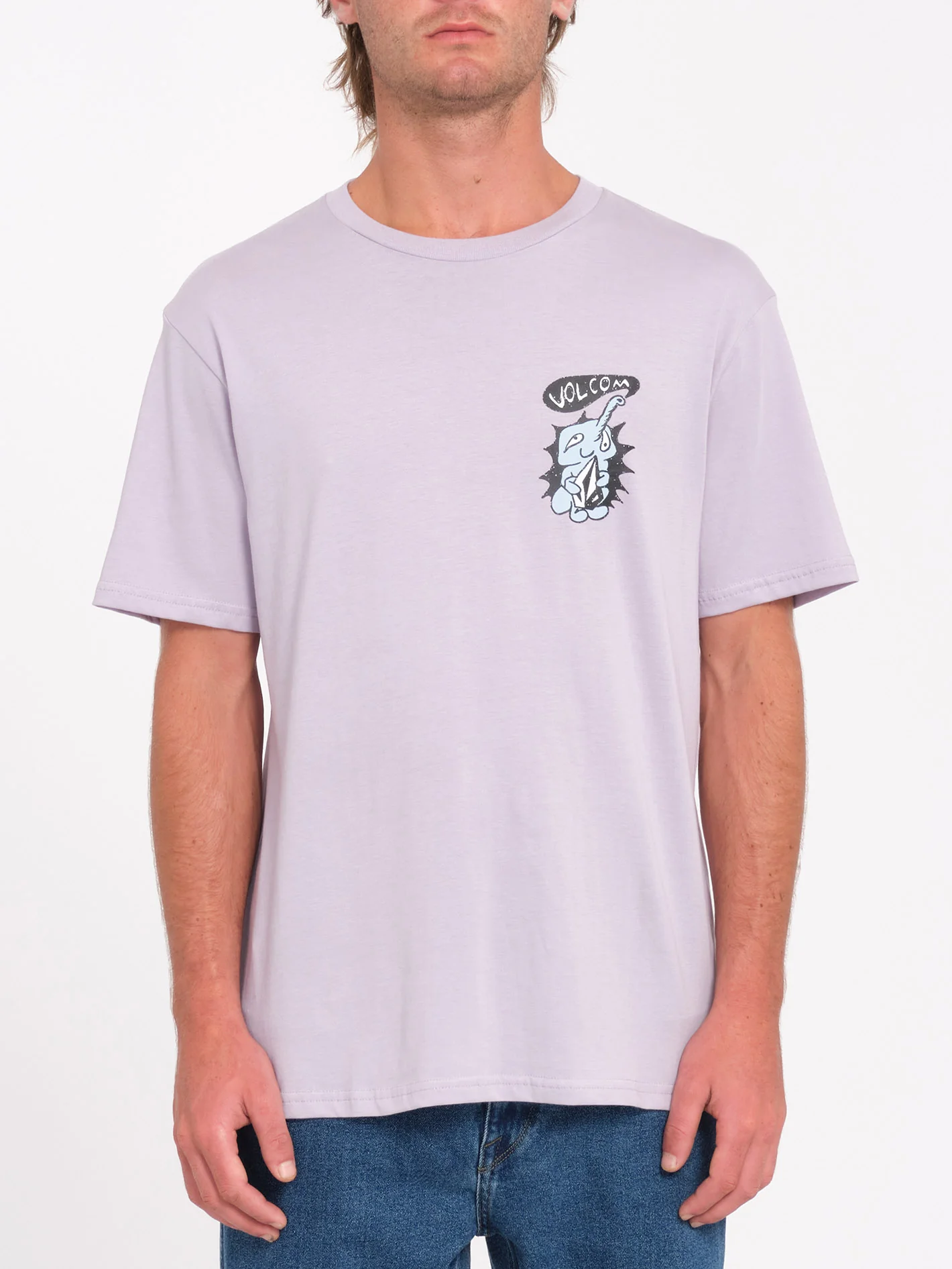 Santi Stoned T-Shirt - Light Purple - Image 2