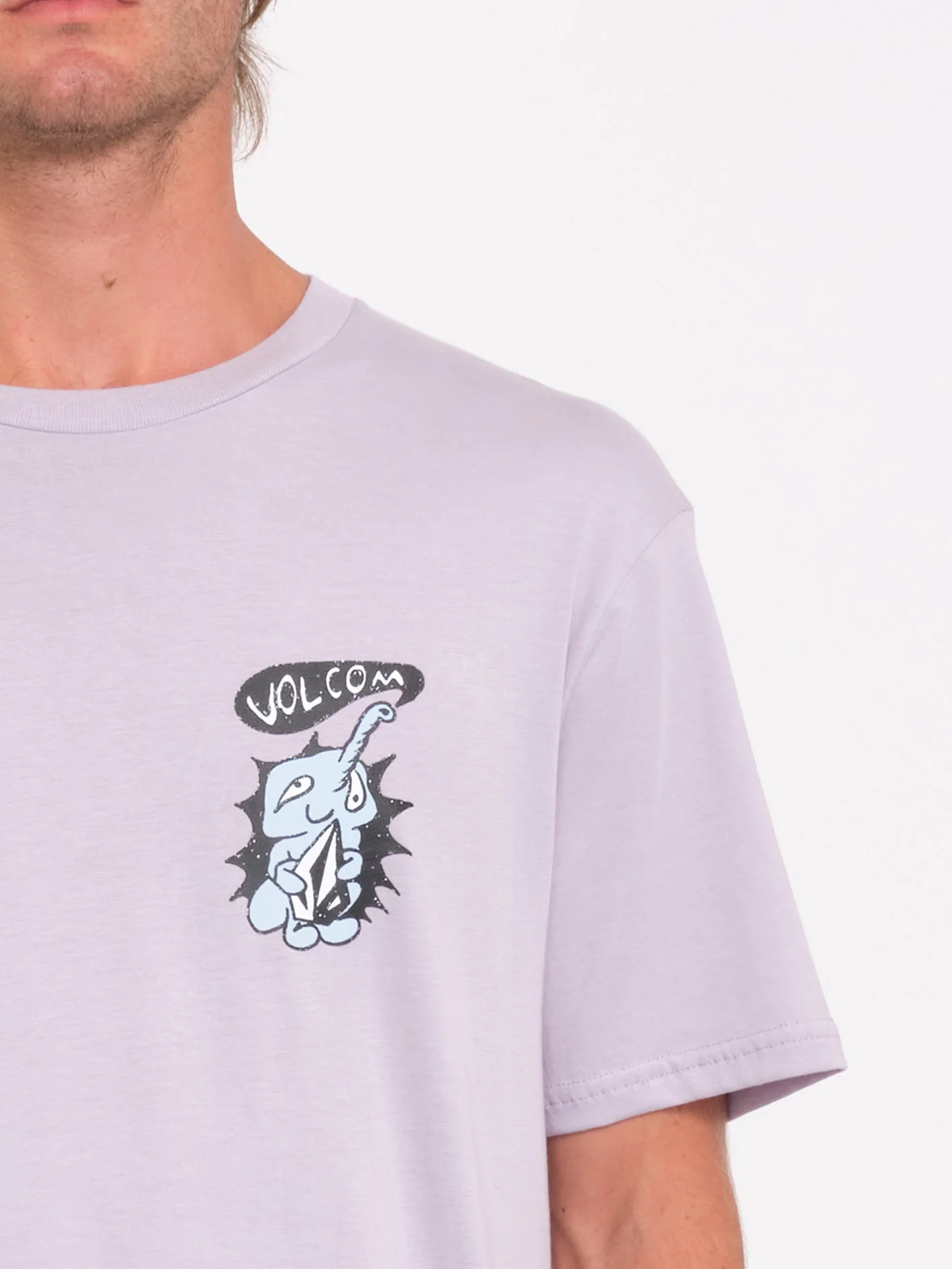 Santi Stoned T-Shirt - Light Purple - Image 3