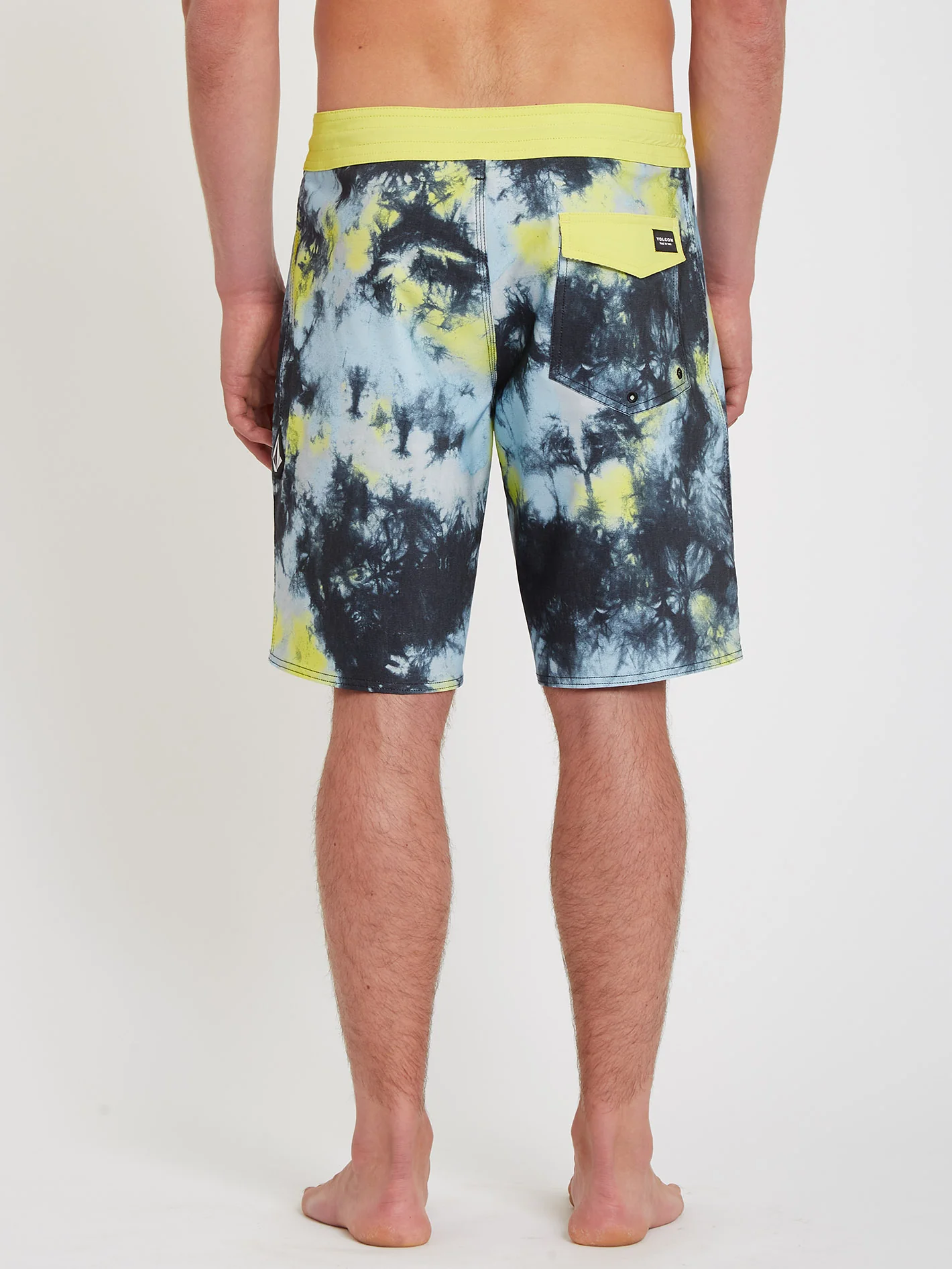 Saturate Stoney 19" Boardshort - LIME TIE DYE - Image 3