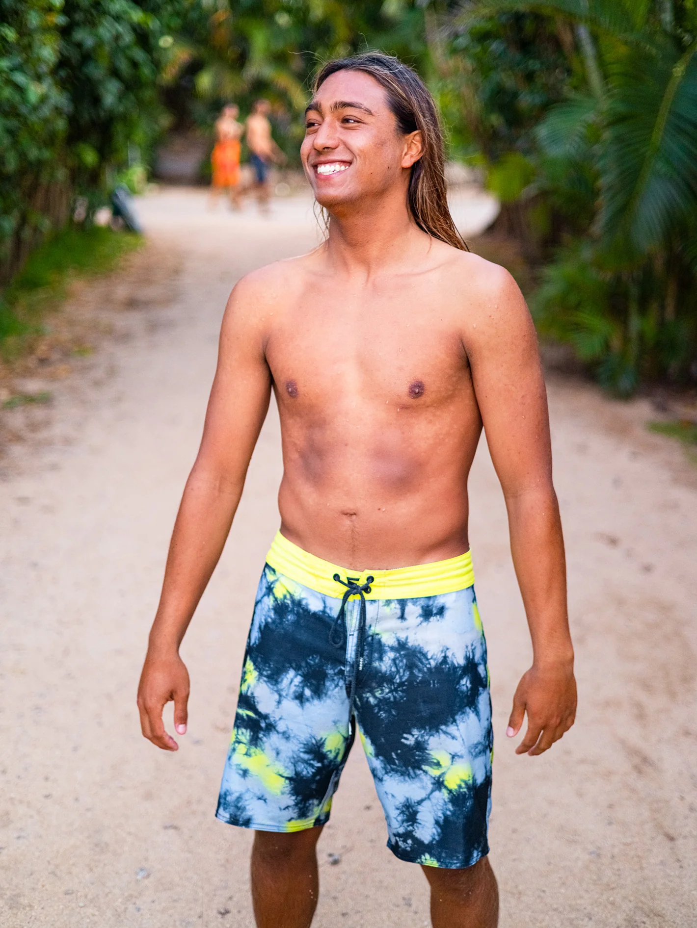 Saturate Stoney 19" Boardshort - LIME TIE DYE - Image 4