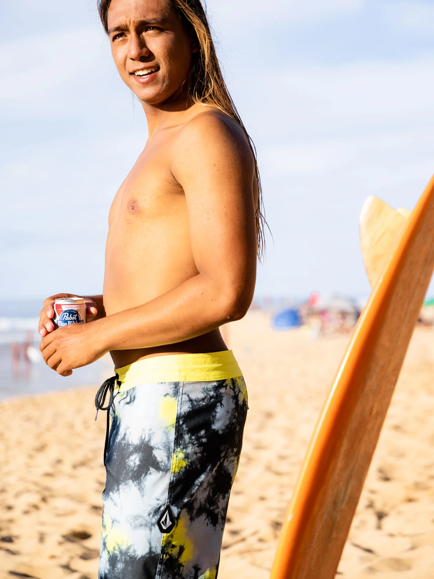 Saturate Stoney 19" Boardshort - LIME TIE DYE - Image 6