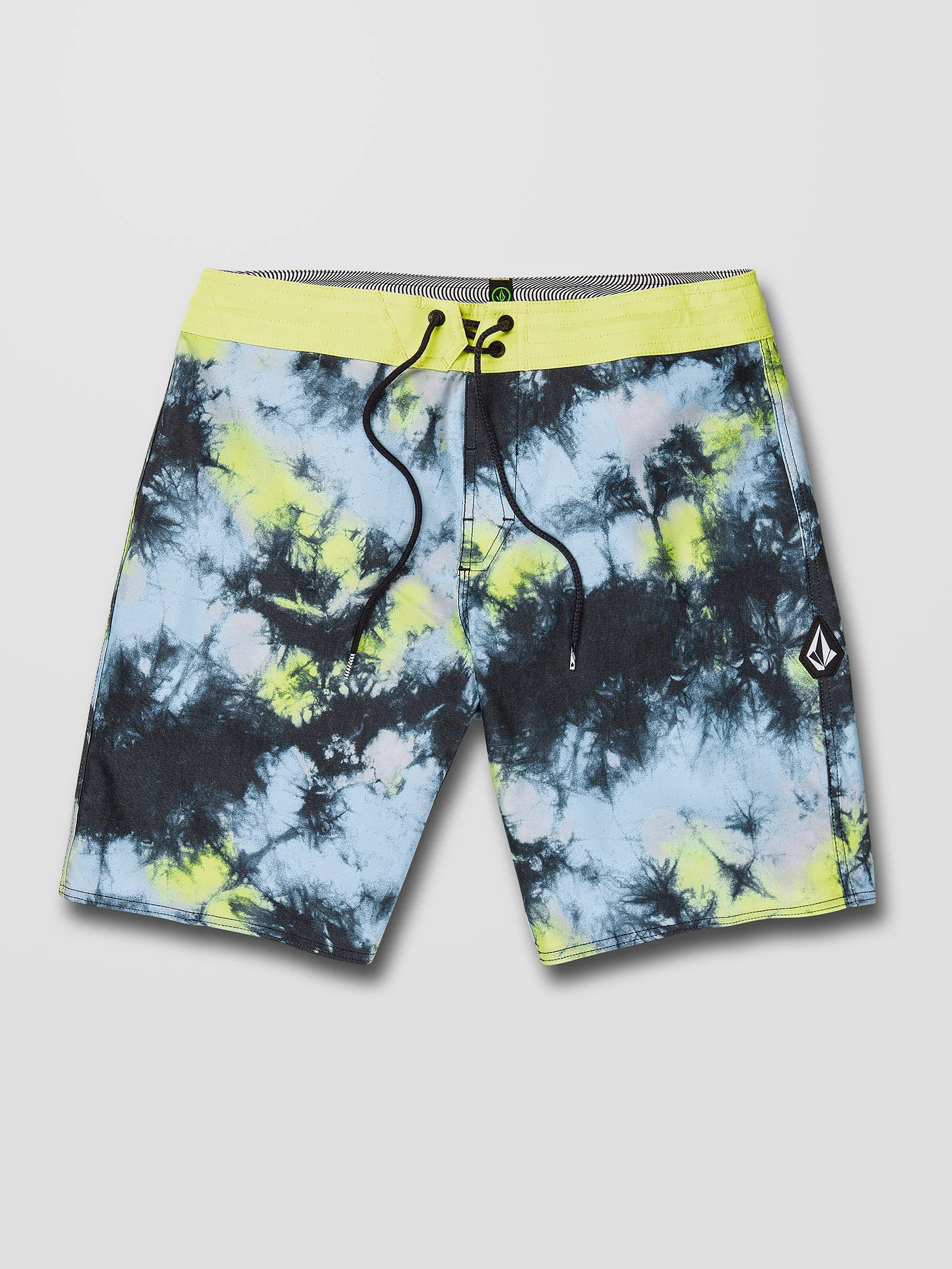 Saturate Stoney 19" Boardshort - LIME TIE DYE - Image 9