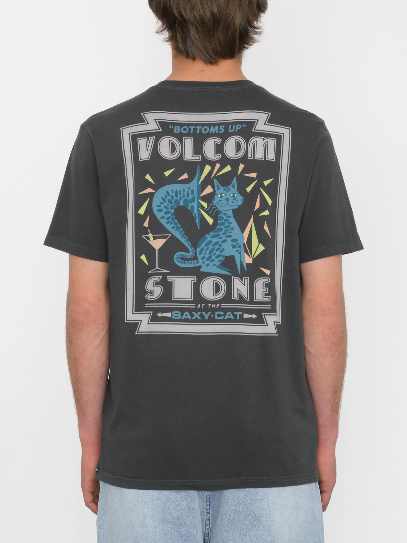 Saxy Cat T-shirt - STEALTH