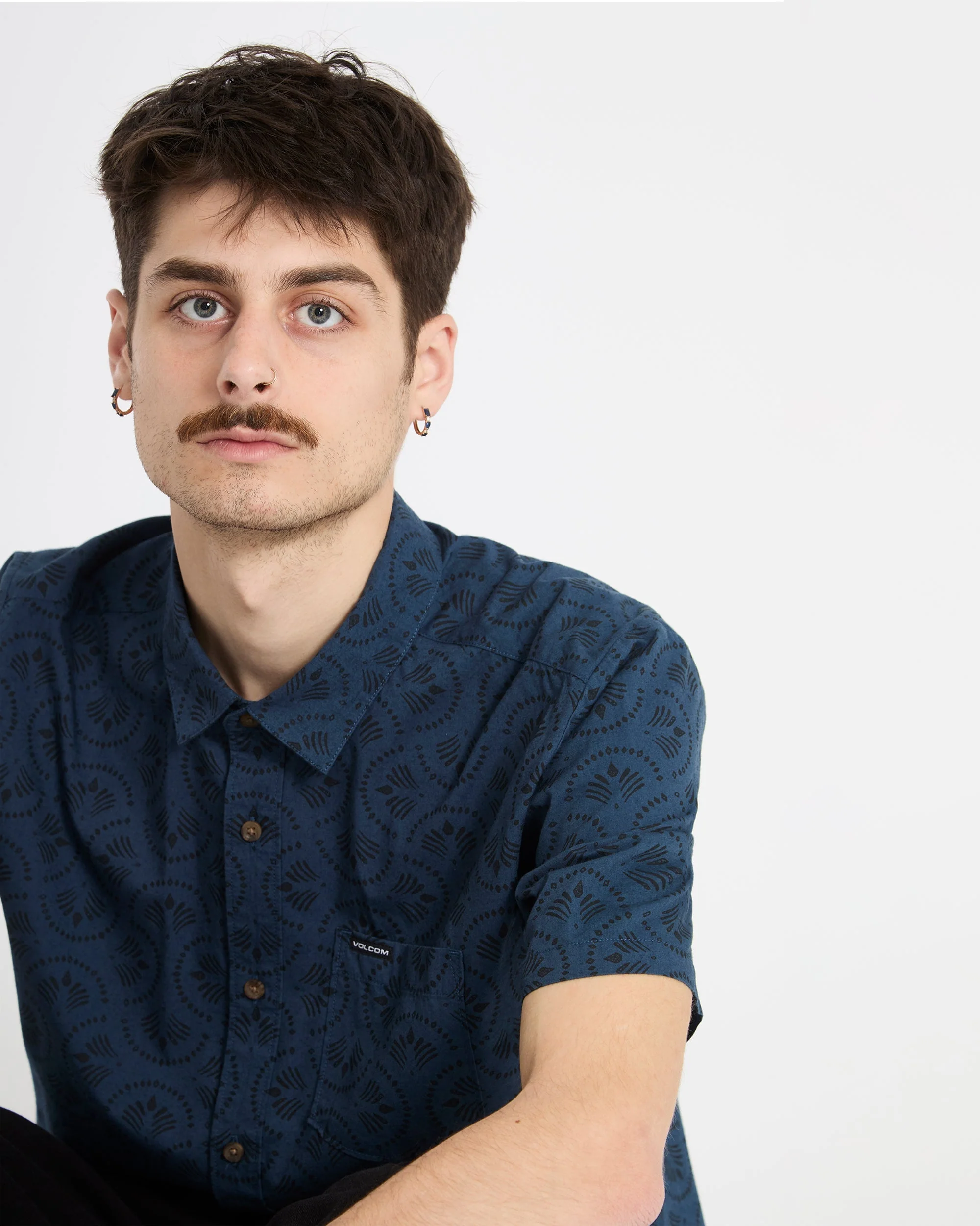 Scaler Stone Woven Shirt - Midnight Blue - Image 6