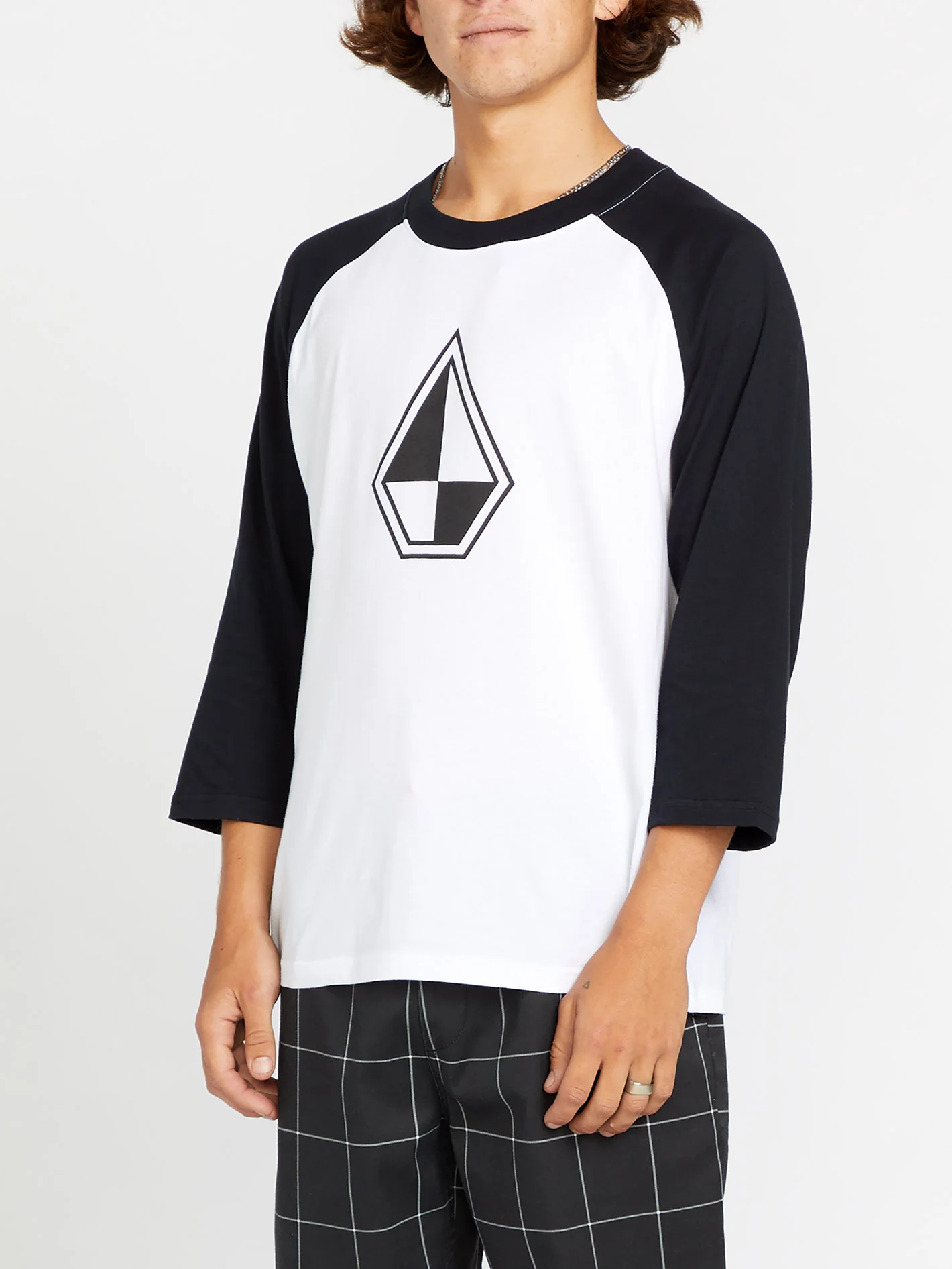 Schroff X Volcom 3/4 Raglan T-Shirt - White - Image 5