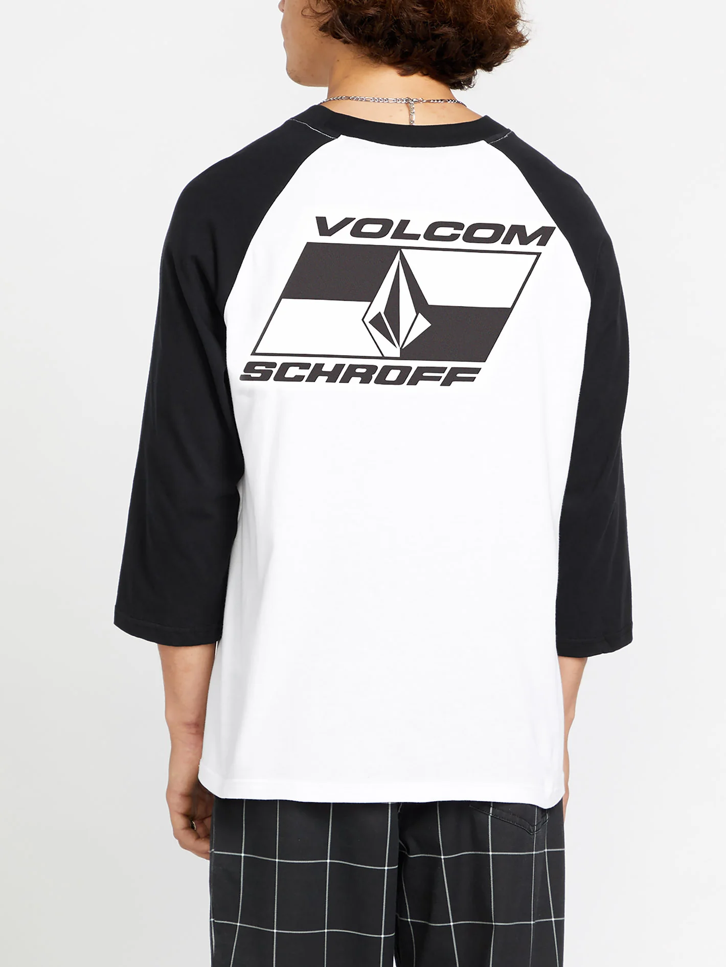 Schroff X Volcom 3/4 Raglan T-Shirt - White - Image 6