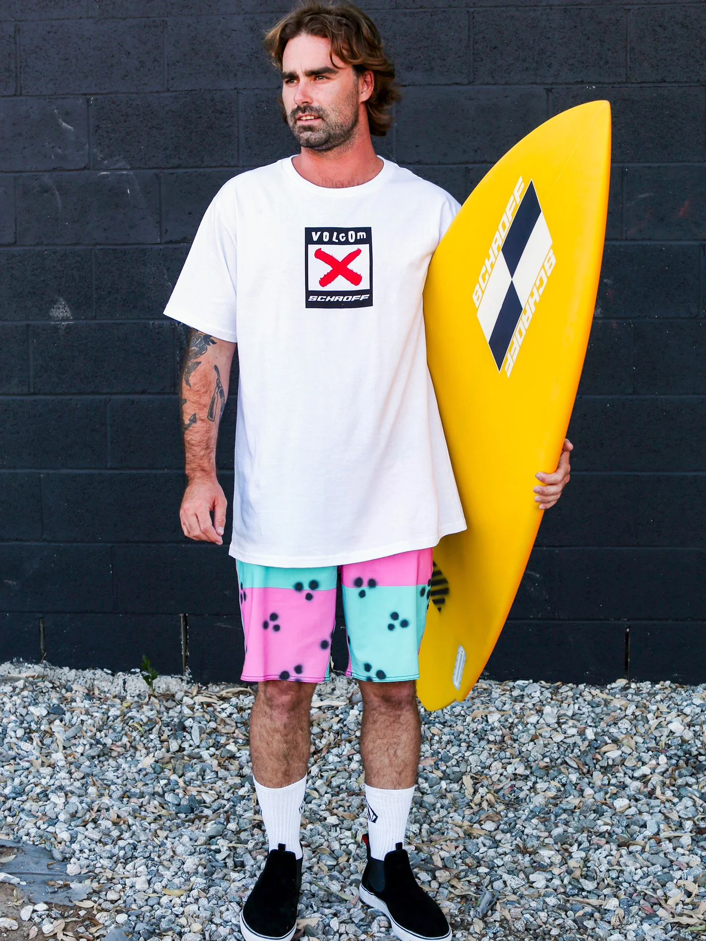 Schroff X Volcom Stoney 19" Boardshort - Dusty Aqua - Image 2