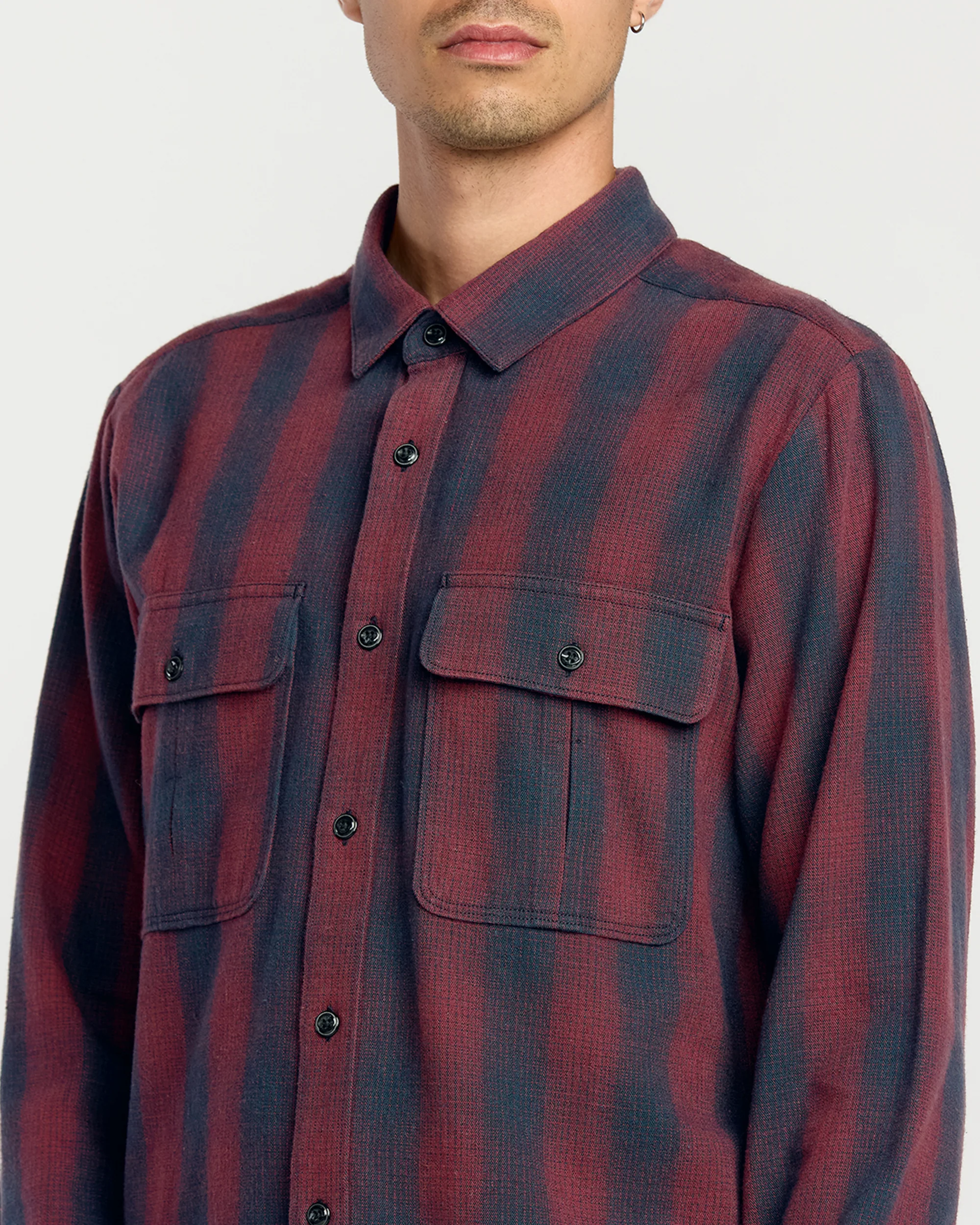 Shadowstone Flannel Shirt - Navy - Image 3