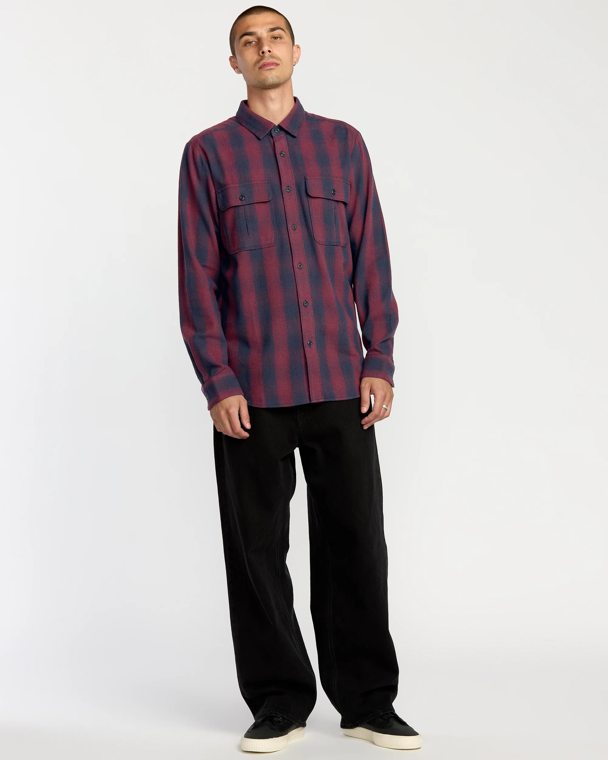 Shadowstone Flannel Shirt - Navy - Image 4