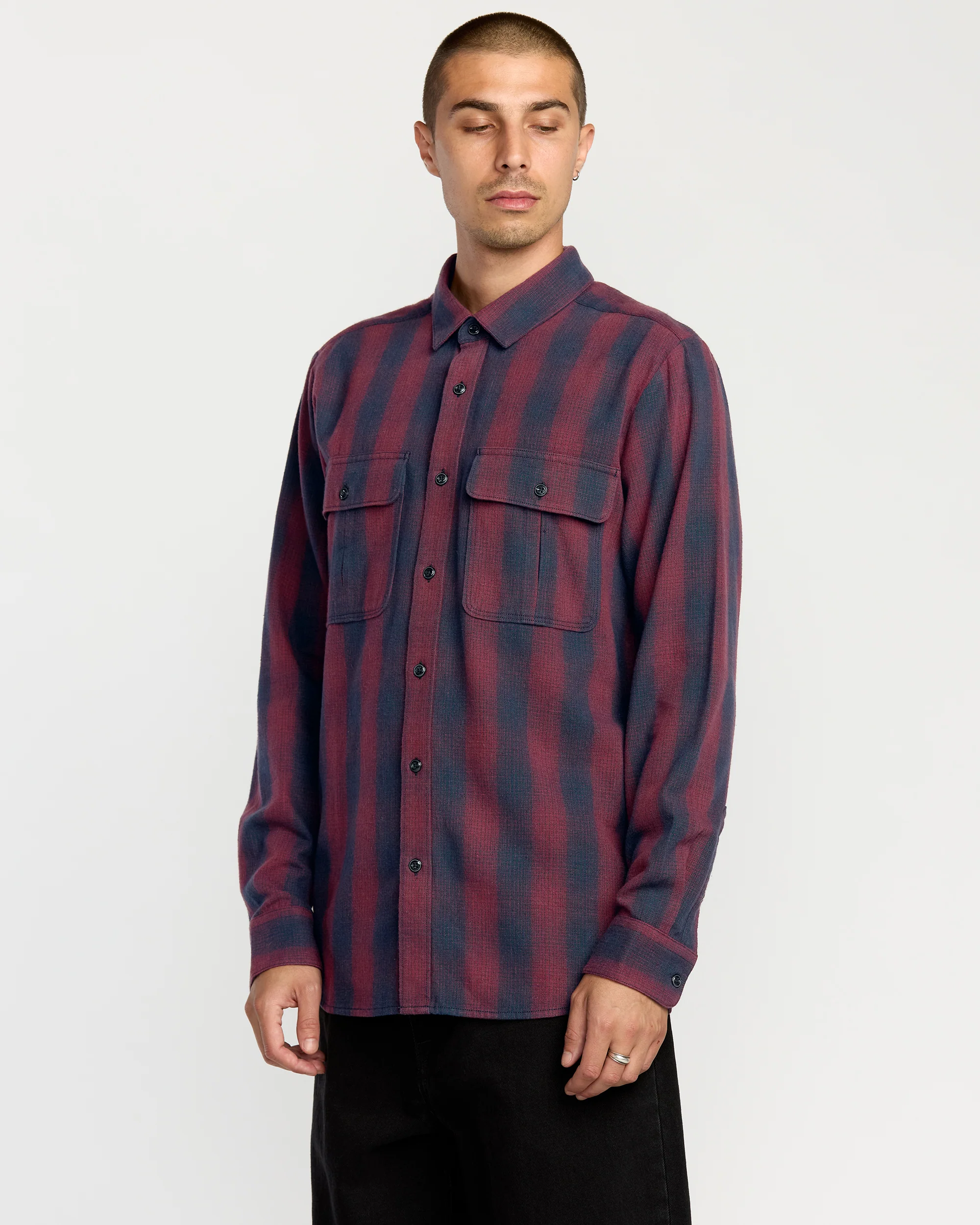 Shadowstone Flannel Shirt - Navy - Image 5