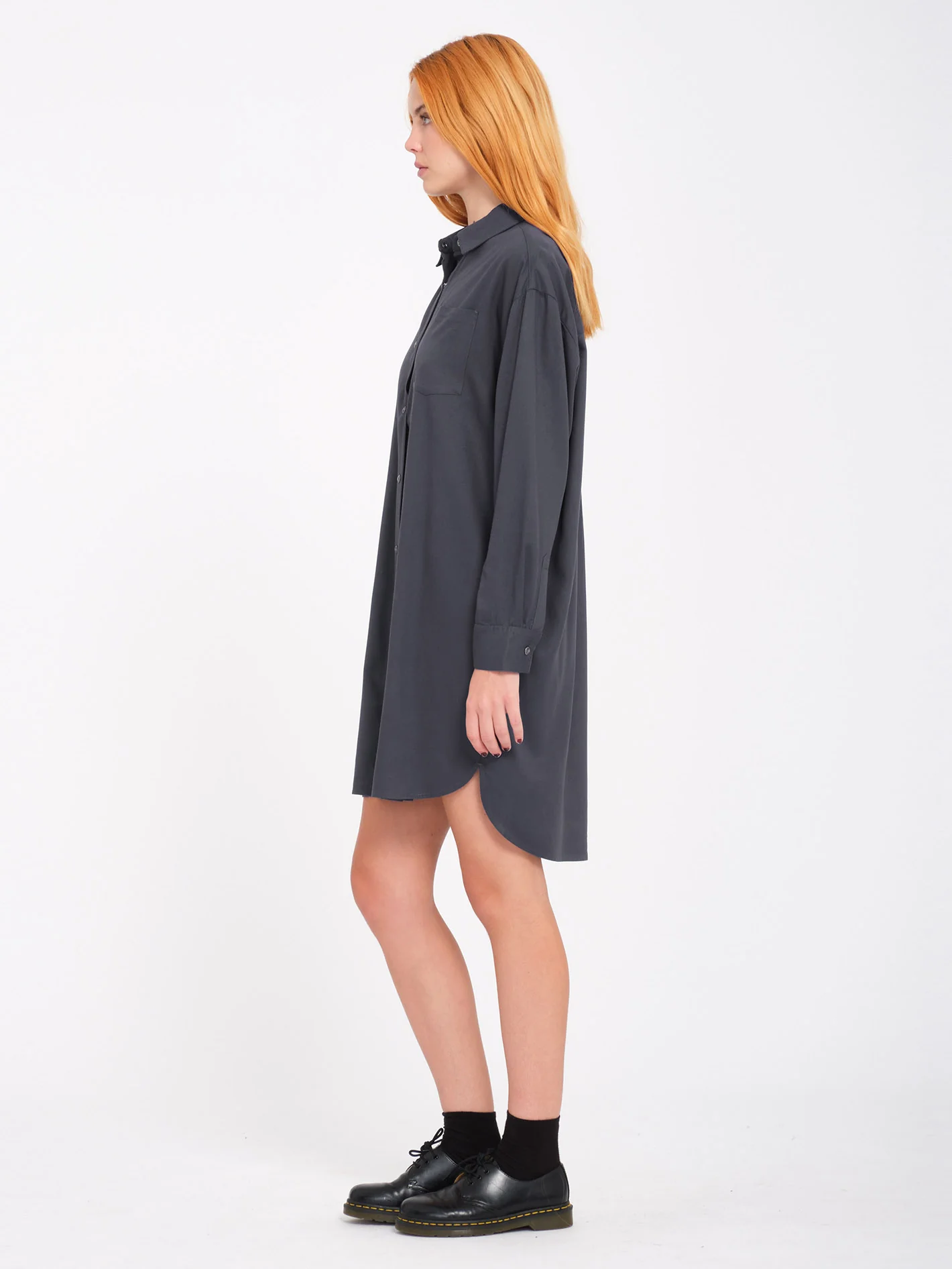 Sheart Dress - Heather Black - Image 3