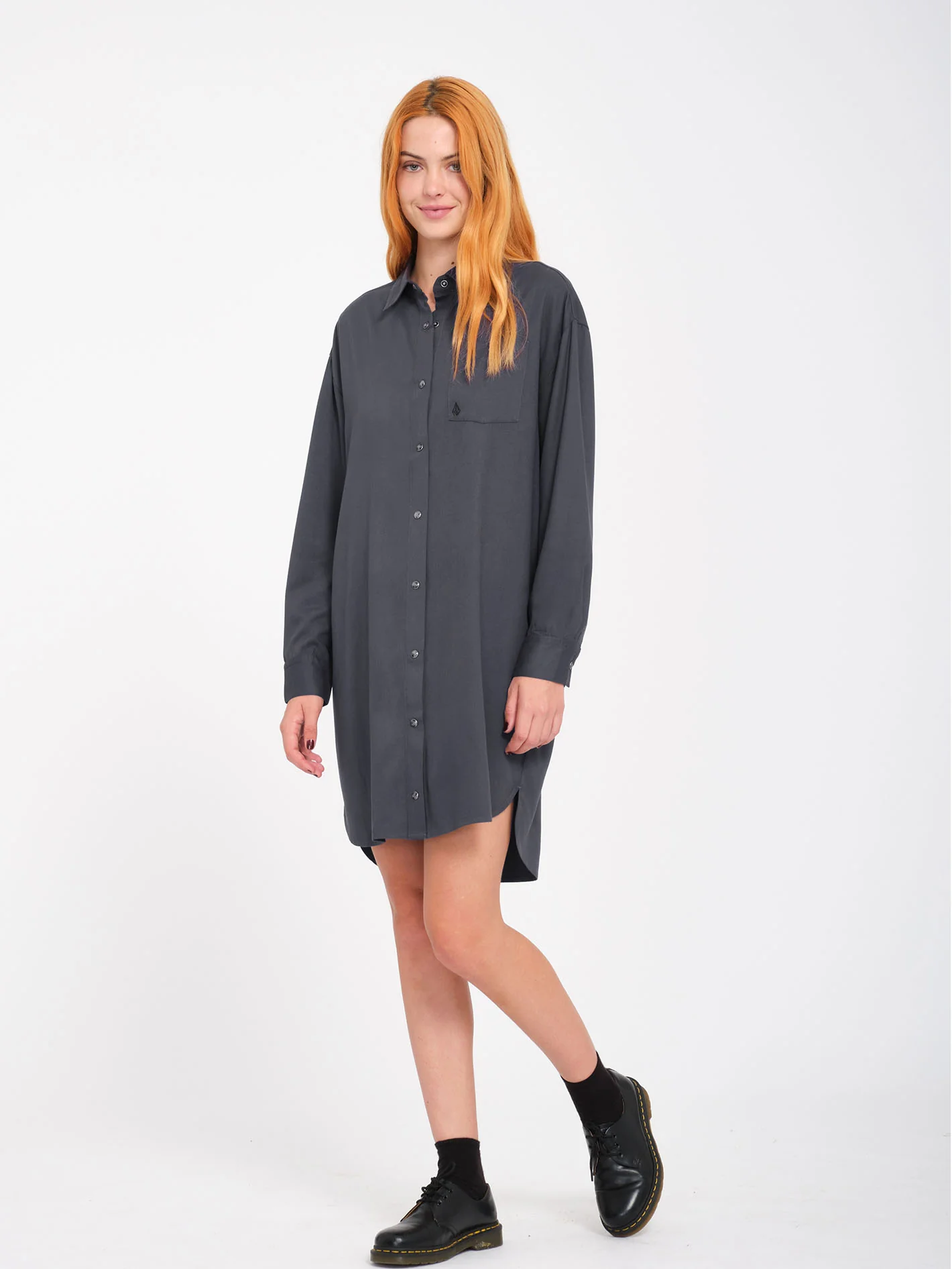 Sheart Dress - Heather Black - Image 4