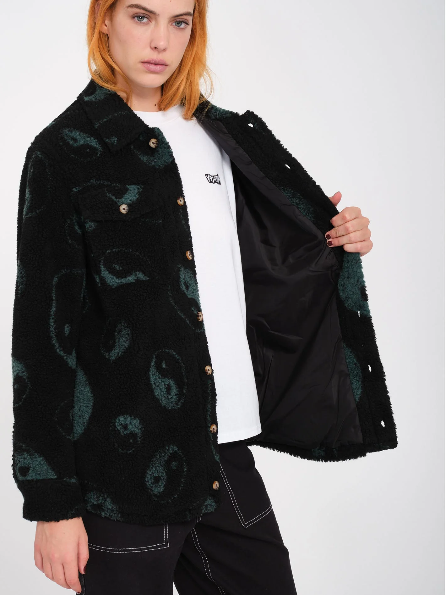 Silent Sherpa Jacket - Black Combo - Image 6