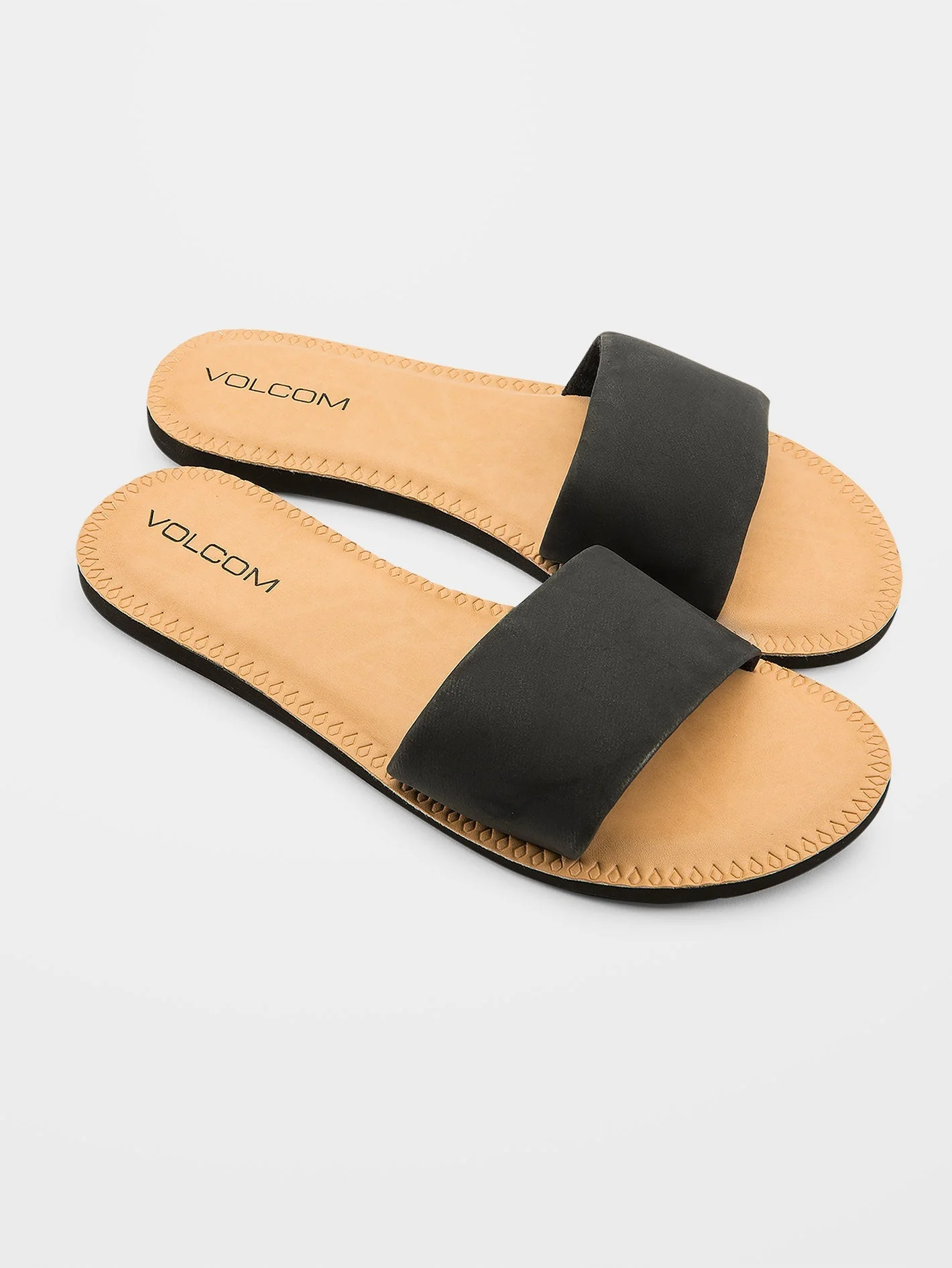 Simple Slide Sandals - BLACK