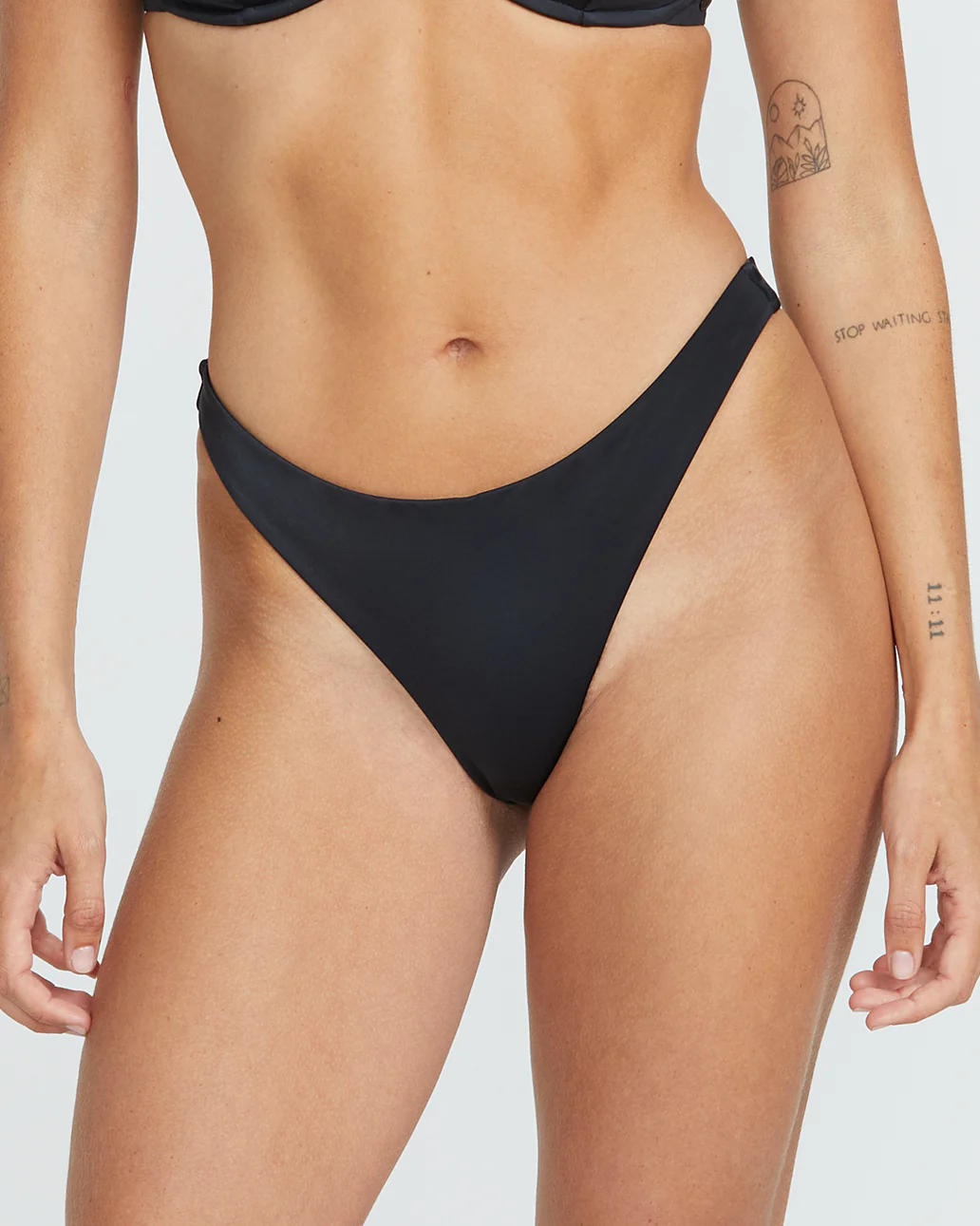 Simply Seamless Tiny Bikini Bottom - Black - Image 2