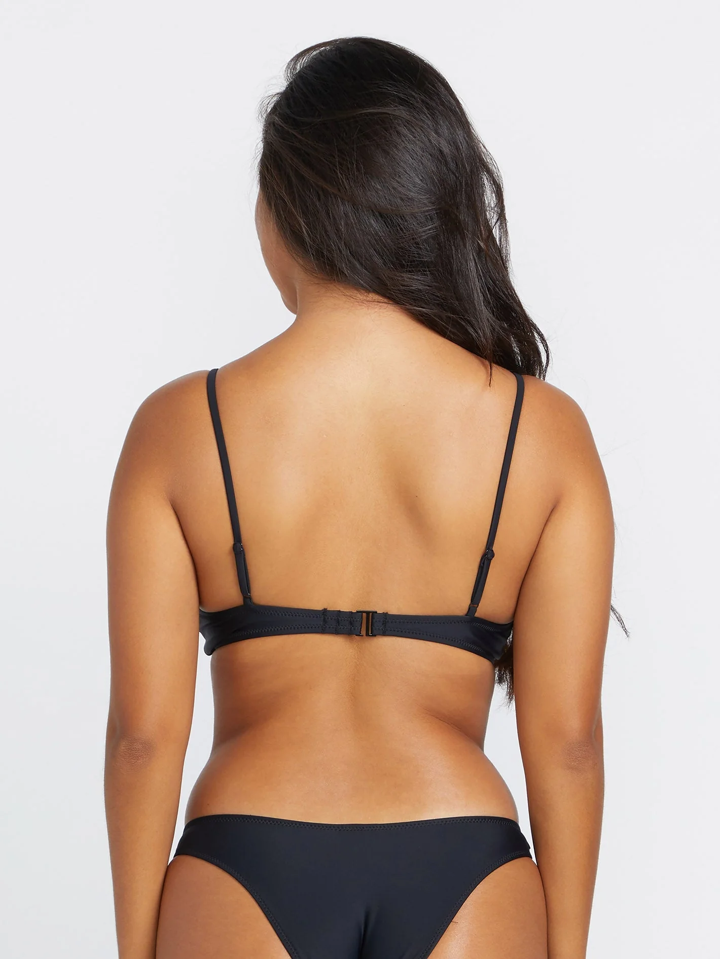 Simply Solid Bikini Top - BLACK - Image 2