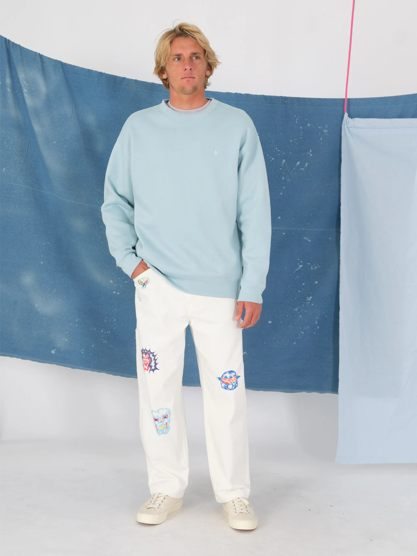 Single Stone Sweatshirt - MISTY BLUE - Image 4